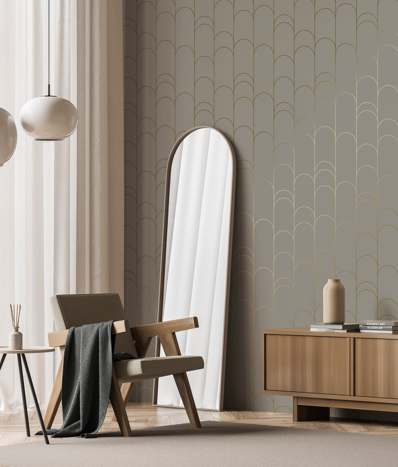KEK Amsterdam Golden Lines MW-070 Behang