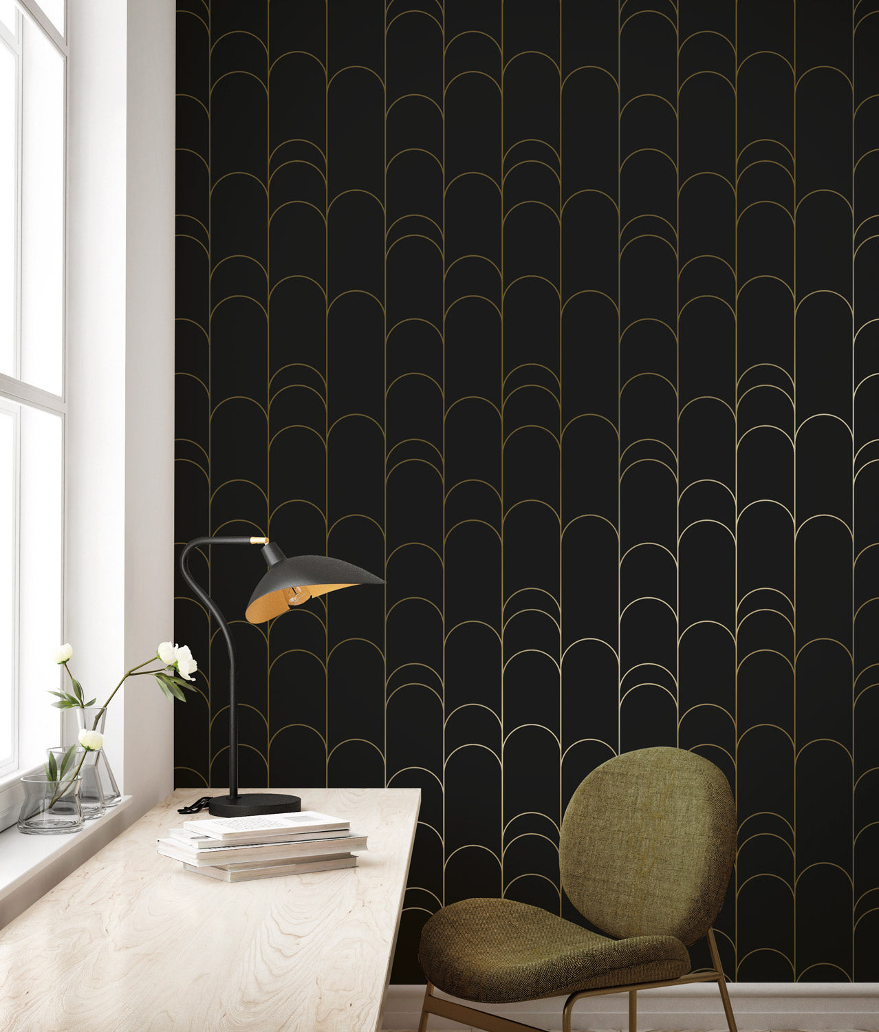KEK Amsterdam Golden Lines MW-071 Behang