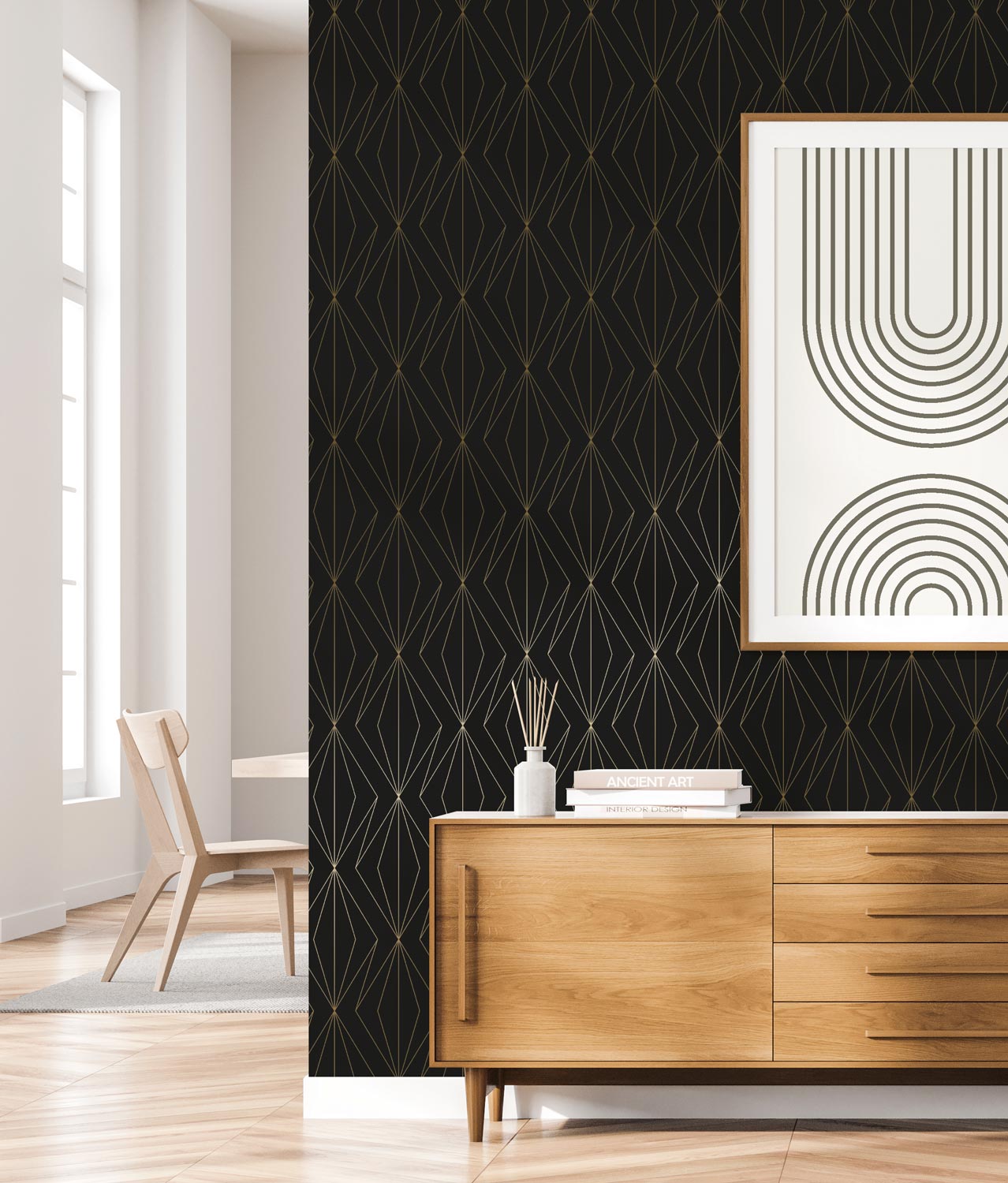 KEK Amsterdam Golden Lines MW-076 Behang