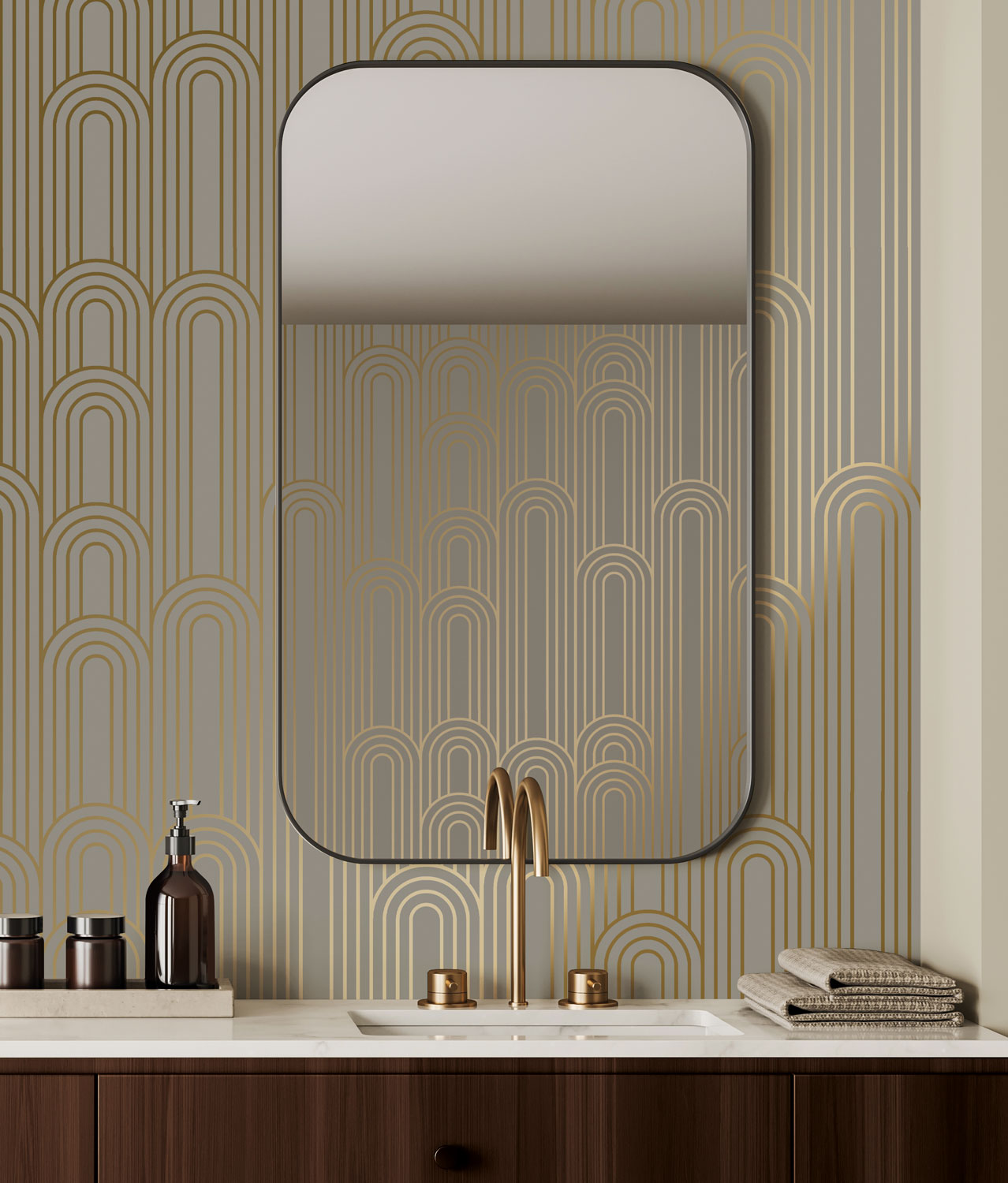 KEK Amsterdam Golden Lines MW-090 Behang