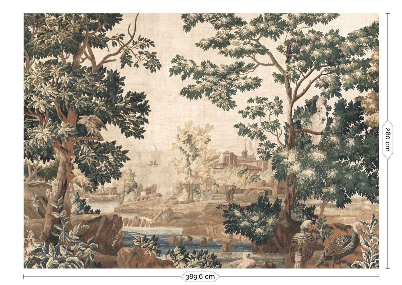 KEK Amsterdam Landscape Tapestries WP-784-R - 8 Sheets Behang