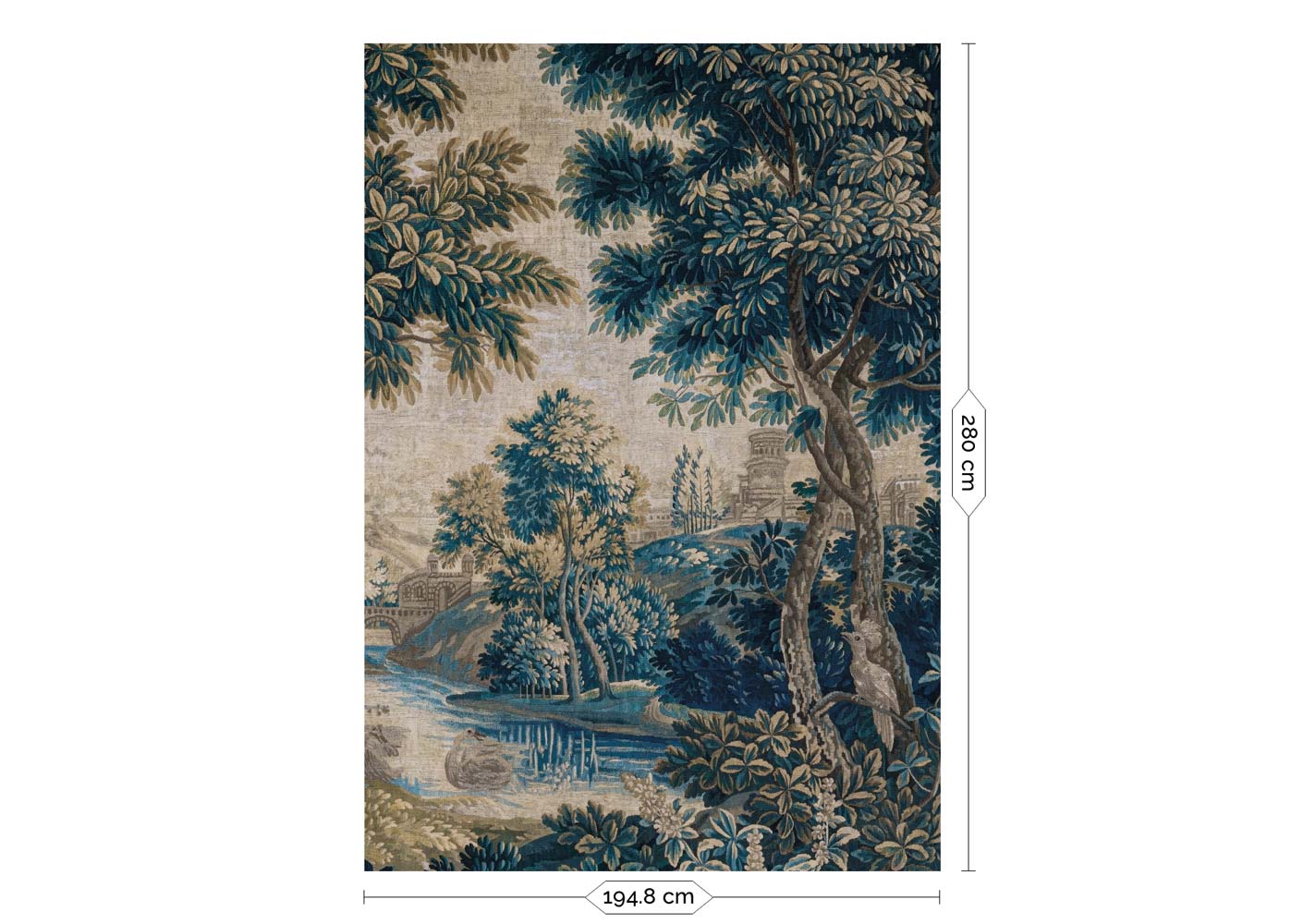 KEK Amsterdam Landscape Tapestries WP-797-R - 4 Sheets Behang