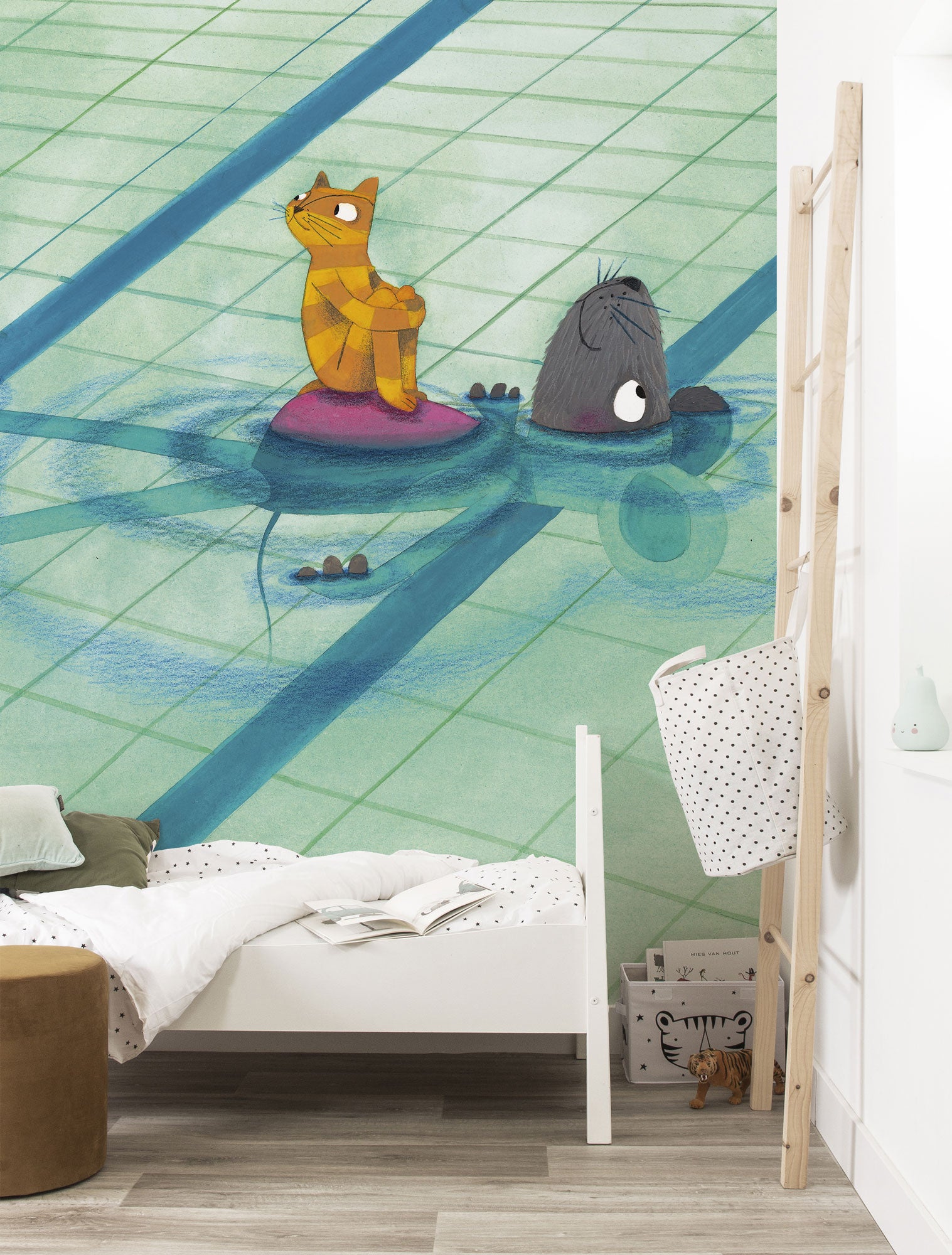 KEK Amsterdam Swimming Lesson WS-026 - 8 Sheets Behang