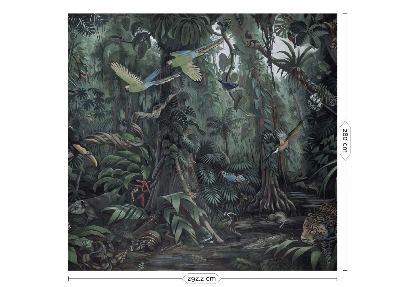 KEK Amsterdam Tropical Landscapes WP-601 - 6 Sheets Behang