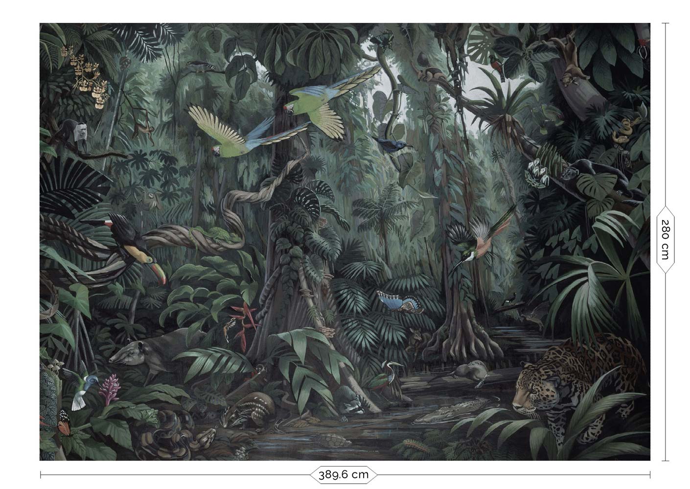 KEK Amsterdam Tropical Landscapes WP-602 - 8 Sheets Behang