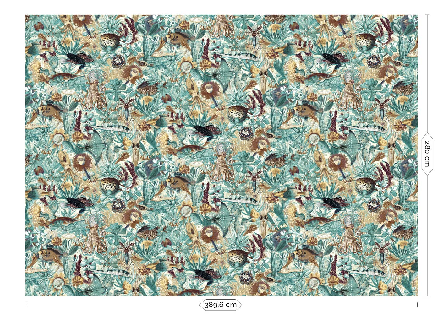 KEK Amsterdam Underwater Jungle WP-695 - 8 Sheets Behang