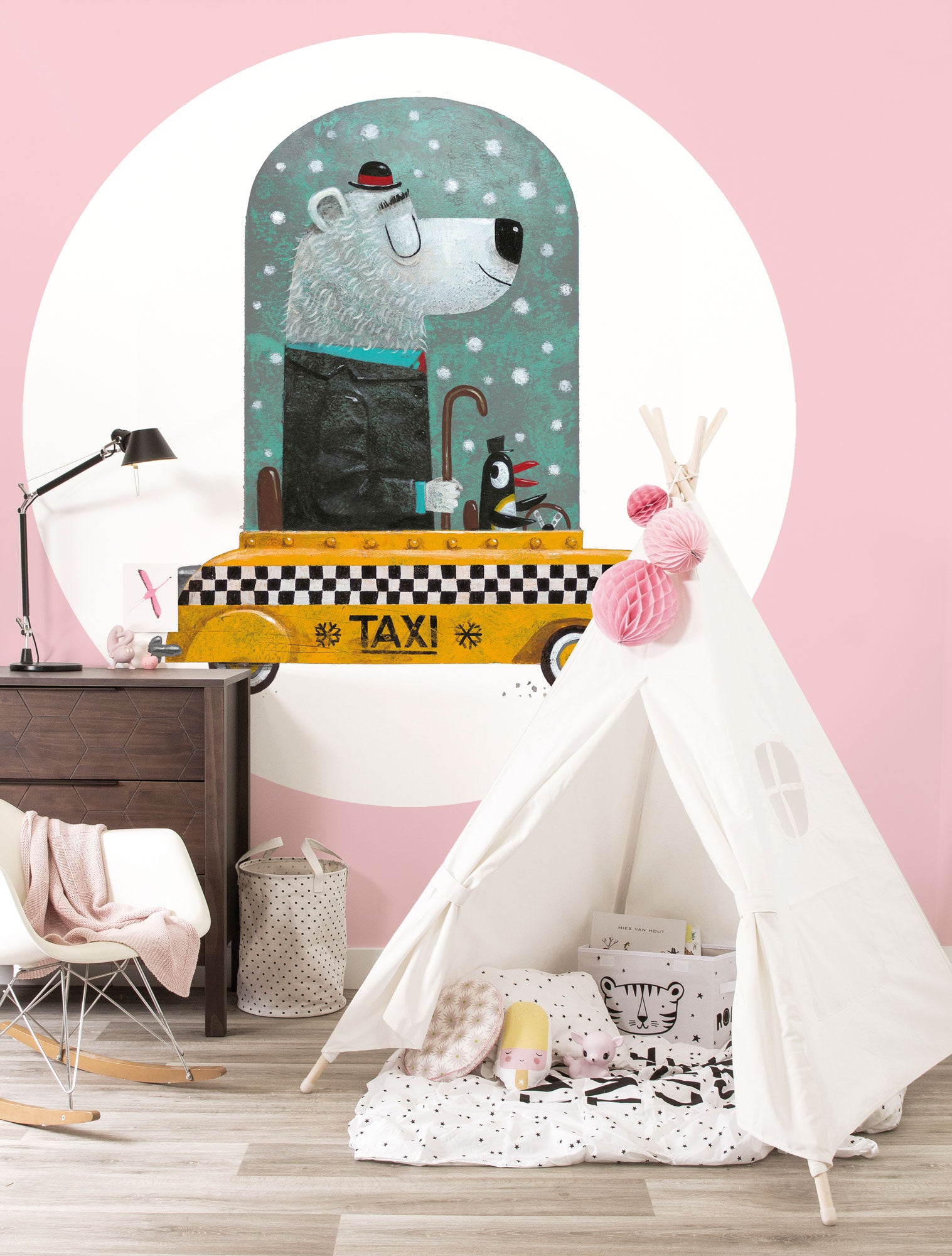 KEK Amsterdam Wallpaper Circle Bear Cab CK-038 Behangcirkel