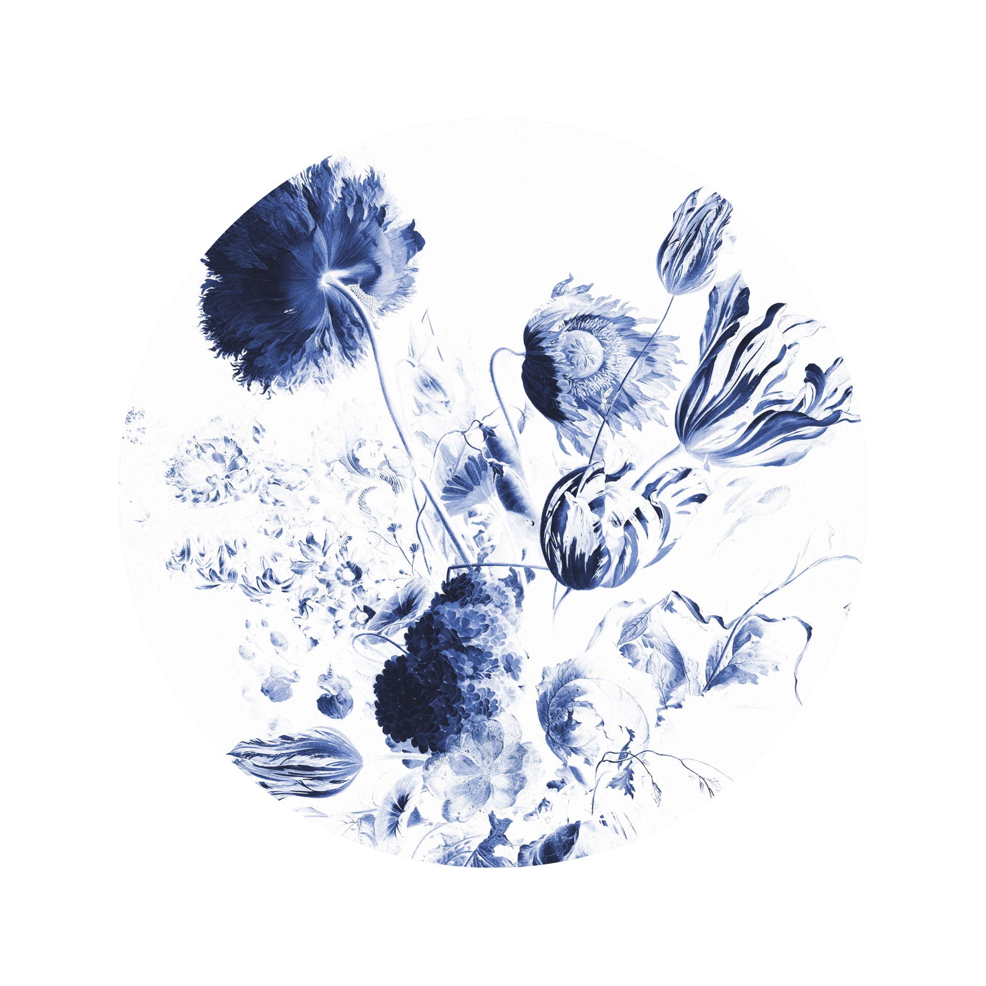 KEK Amsterdam Wallpaper Circle Flowers SC-002 Behangcirkel