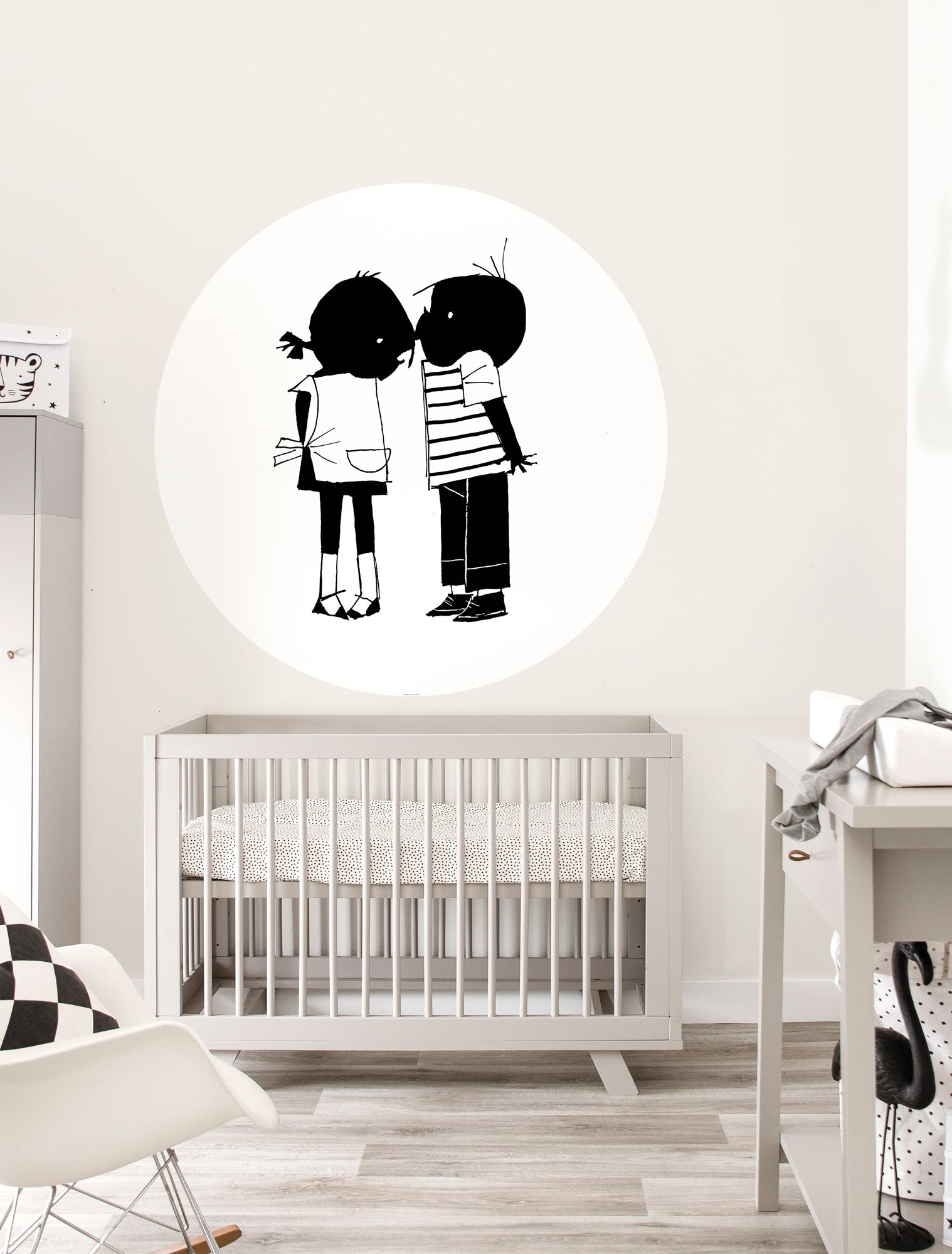 KEK Amsterdam Wallpaper Circle Jip & Janneke, Kiss SC-085 Behangcirkel