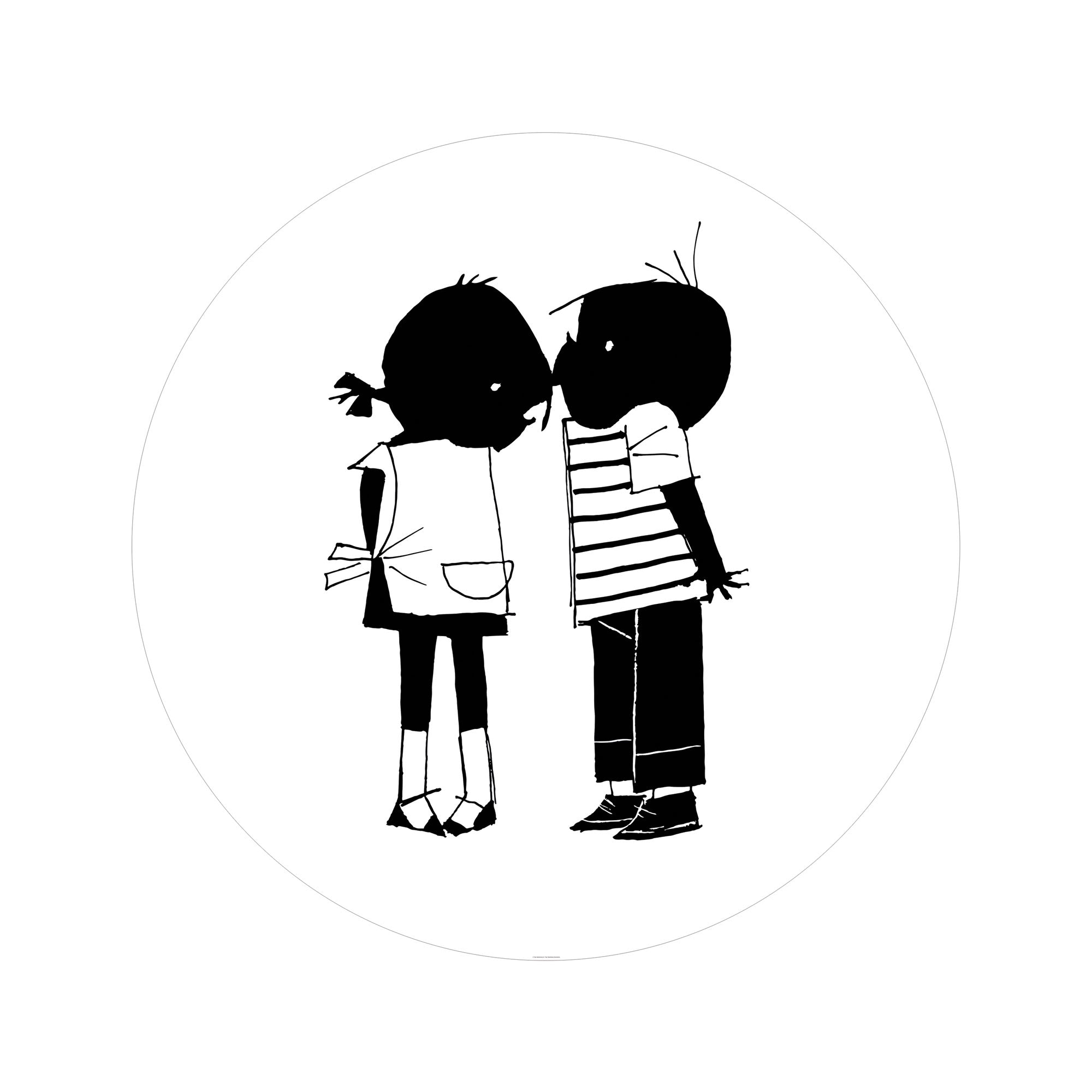 KEK Amsterdam Wallpaper Circle Jip & Janneke, Kiss SC-085 Behangcirkel