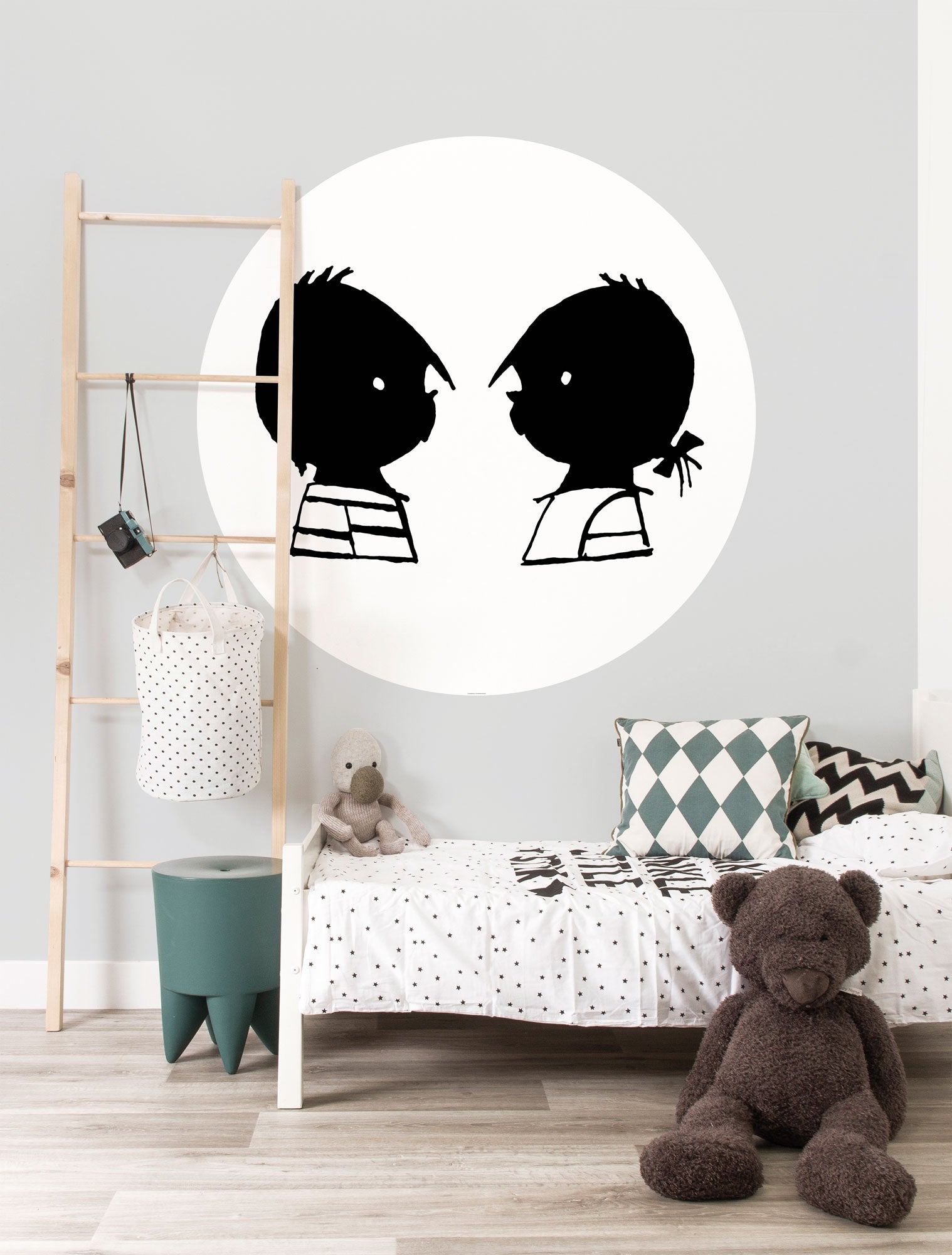 KEK Amsterdam Wallpaper Circle Jip & Janneke, Portrait SC-086 Behangcirkel