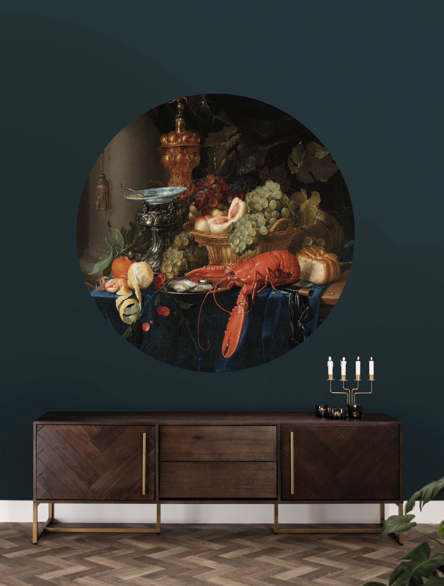KEK Amsterdam Wallpaper Circle Lobster SC-014 Behangcirkel