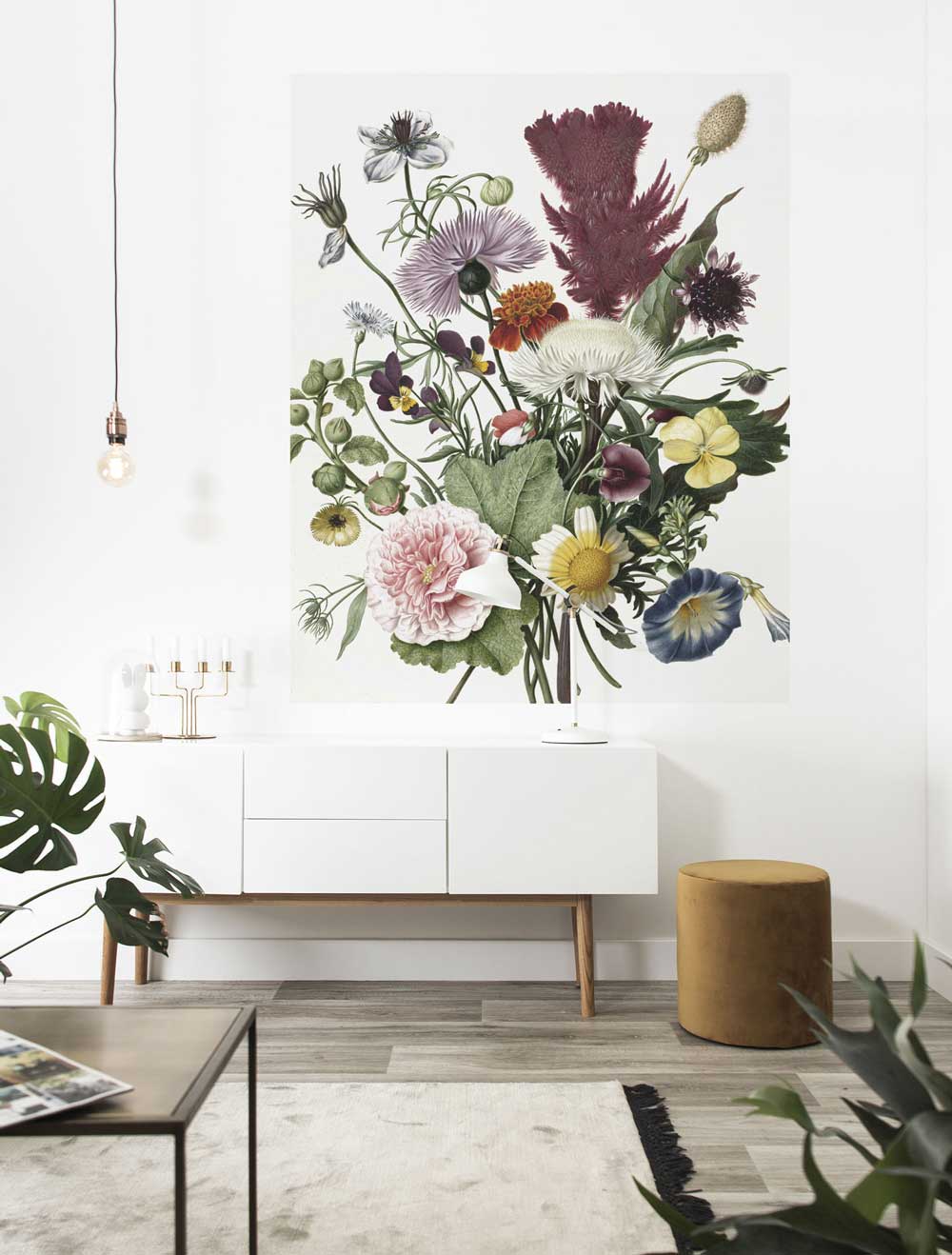 KEK Amsterdam Wallpaper Panel Wild Flowers PA-016 Behang