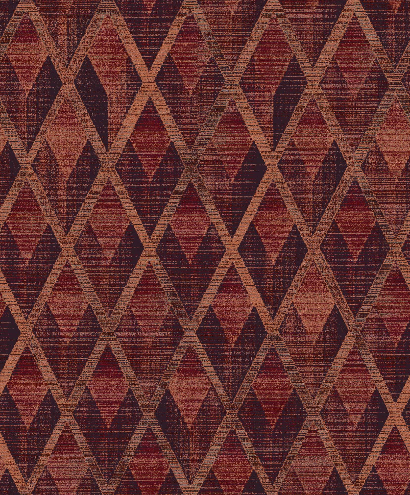 Khrôma Cabinet Facet Burgundy CAB504 Behang