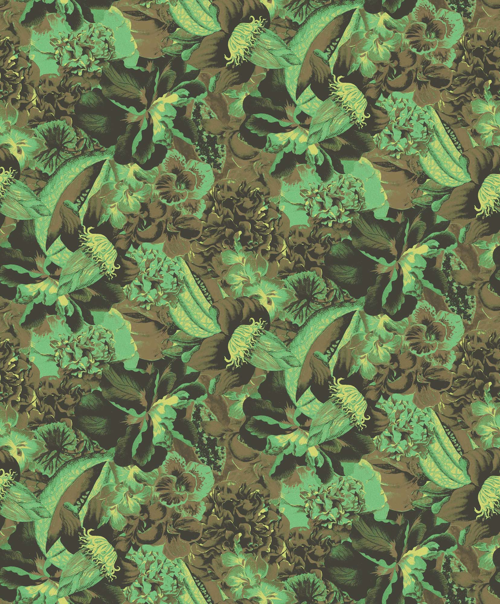 Khrôma Havana Plume Viridian HAV901 Behang