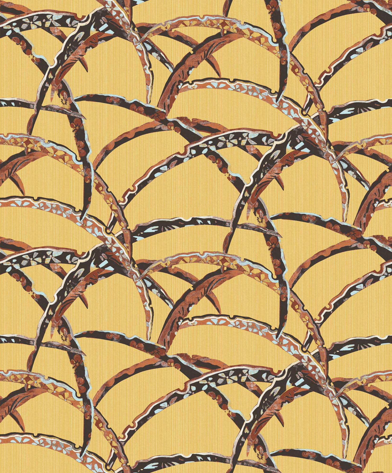 Khrôma Kimono Fujita Topiara KIM502 Behang
