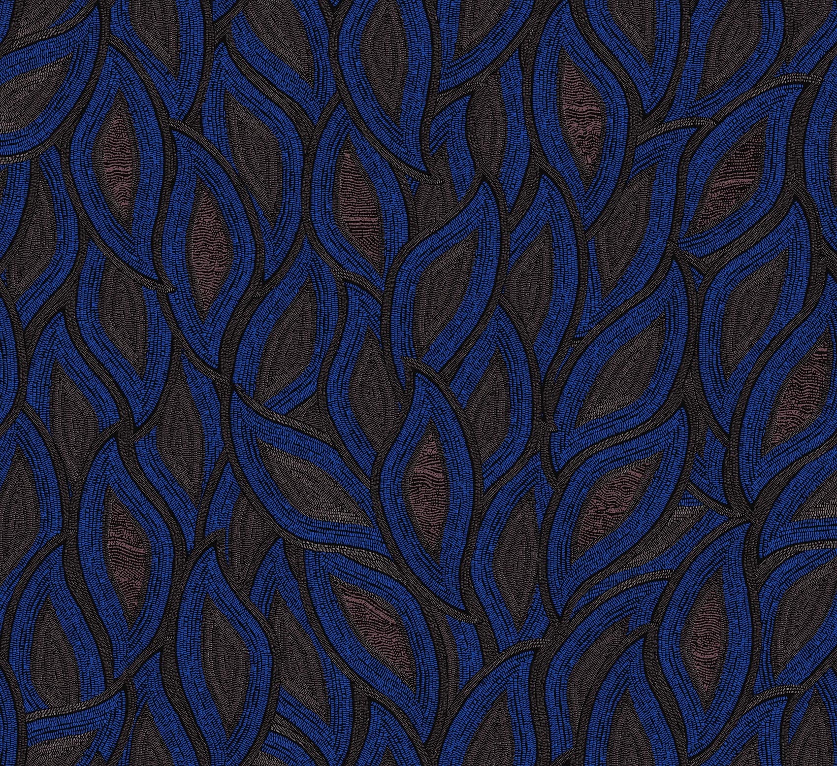 Khrôma Terra Maeva Indigo TER406 Behang