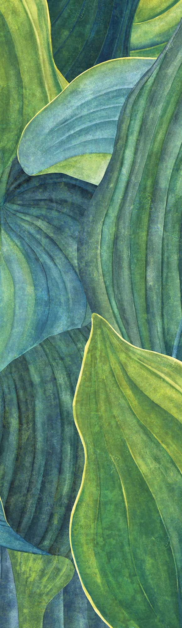 Khrôma Wall designs II Hosta Aqua DG2HOS1011 Behang