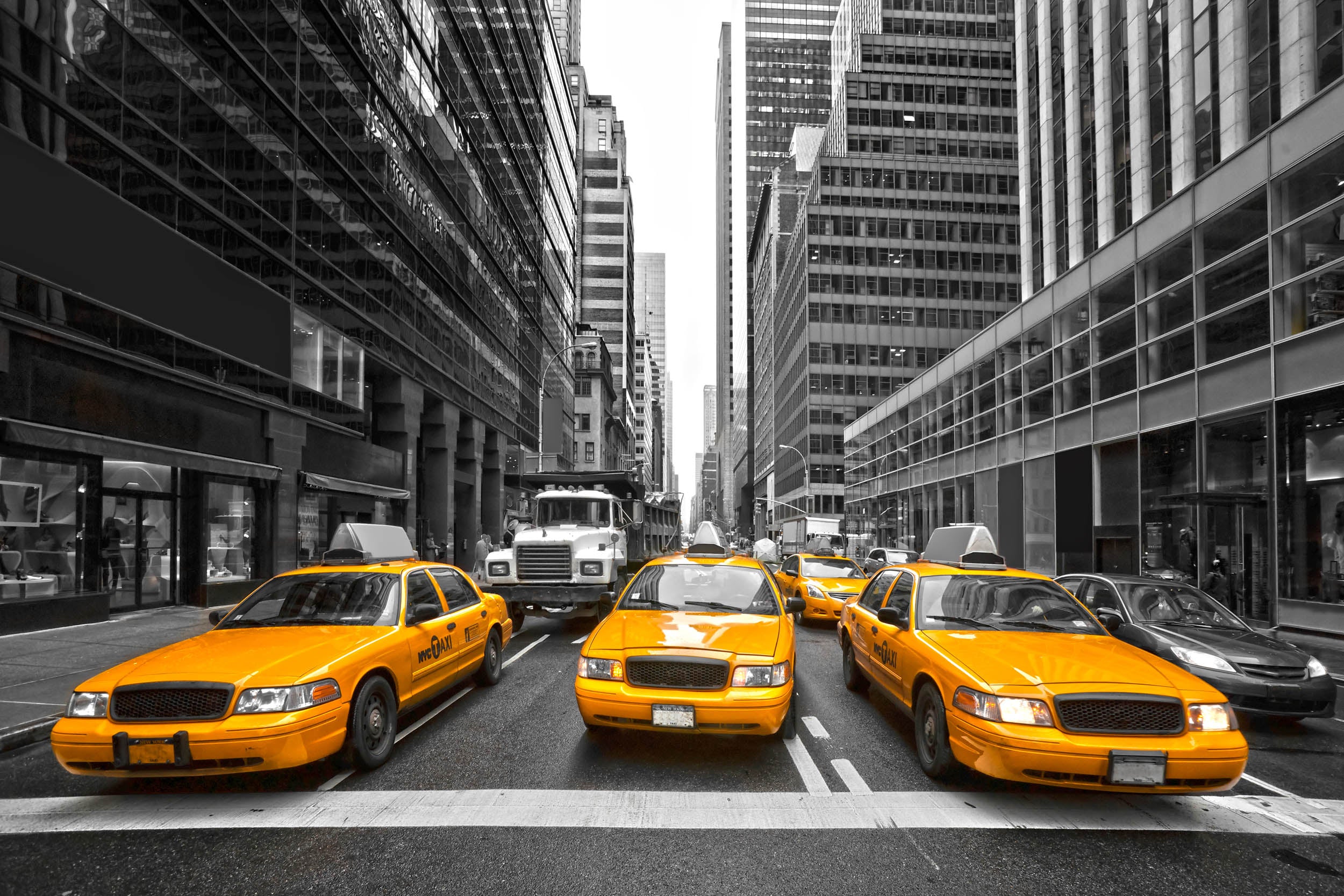 Klassieke New York City Taxi - LW00756 Fotobehang