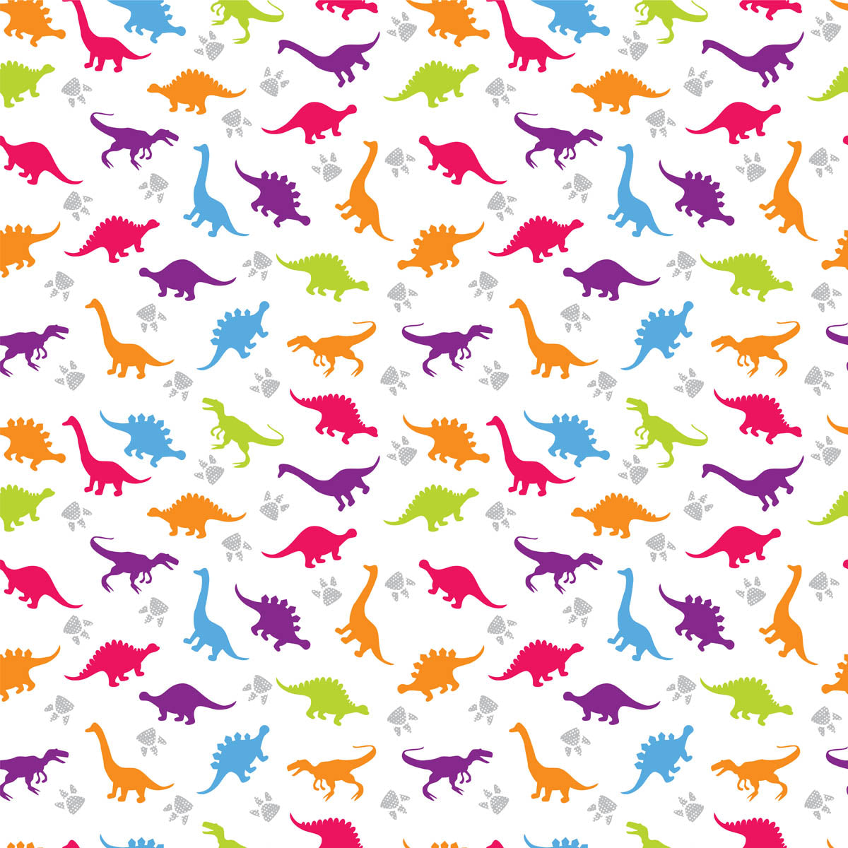 Kleurrijk Dinosaurus Patroon - LW00623 Fotobehang