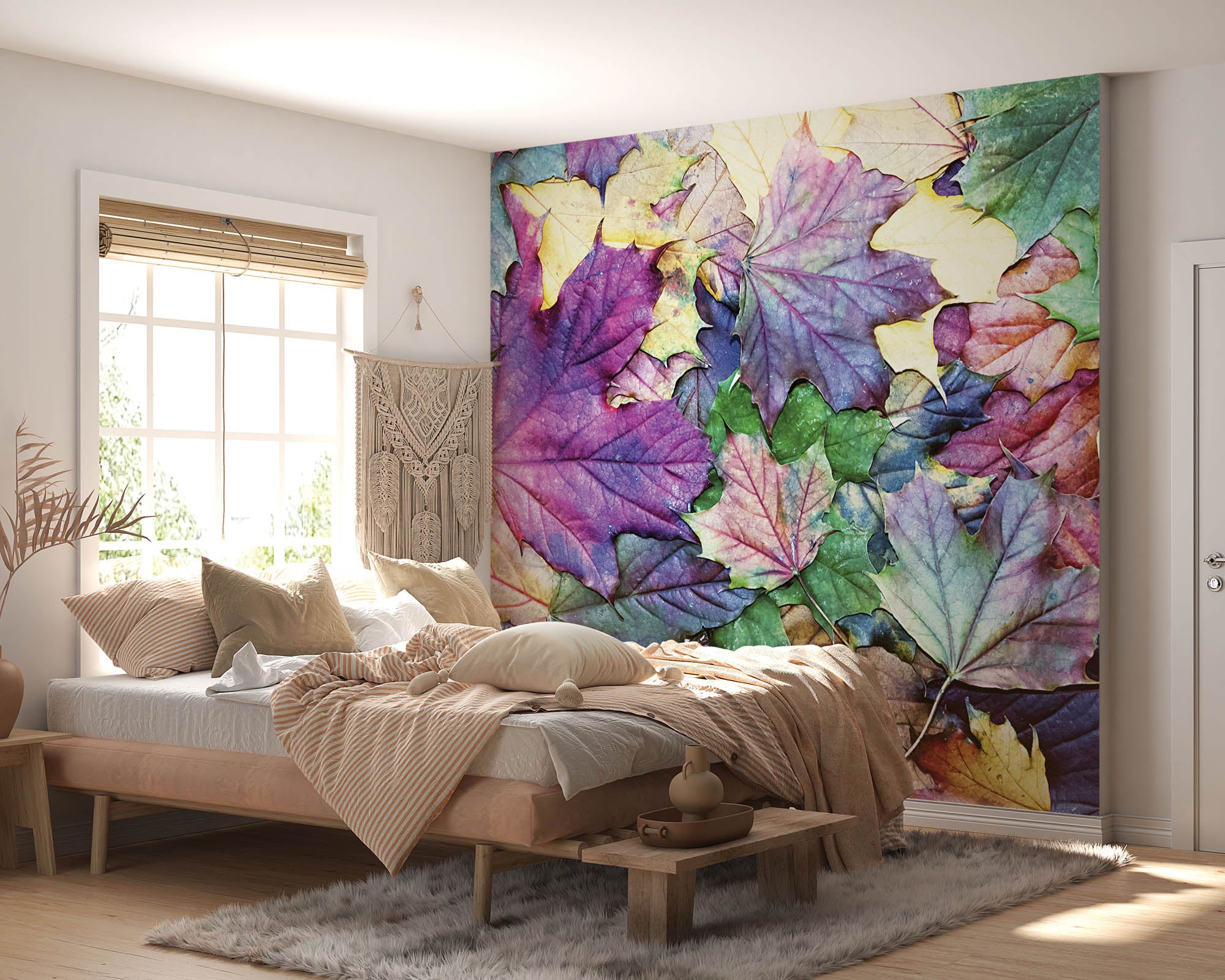 Kleurrijke herfstbladeren - LW00249 Fotobehang