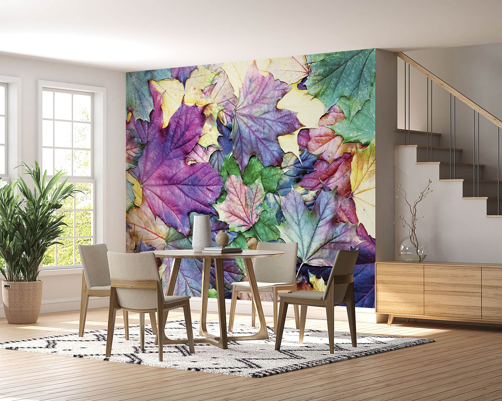 Kleurrijke herfstbladeren - LW00249 Fotobehang