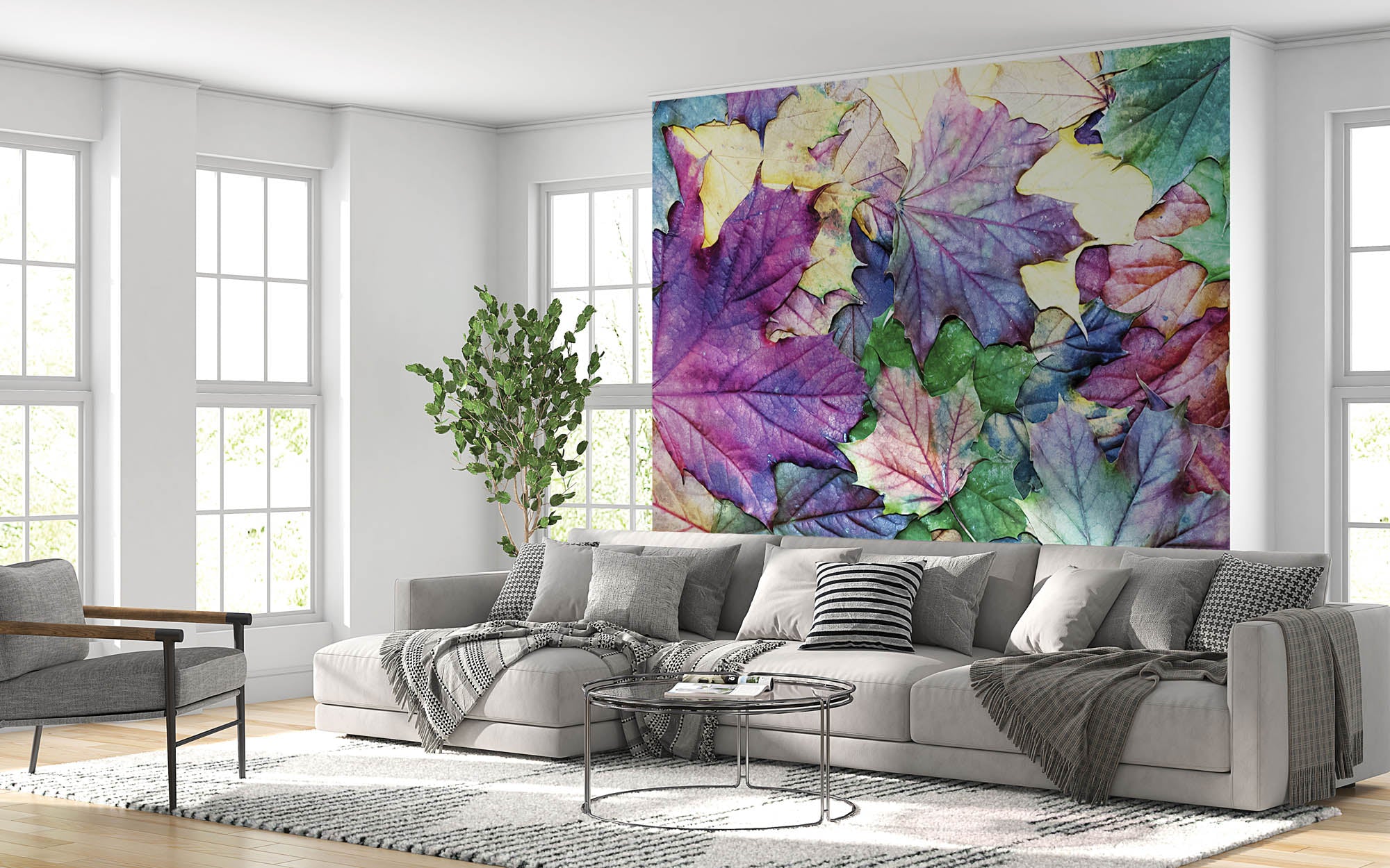 Kleurrijke herfstbladeren - LW00249 Fotobehang