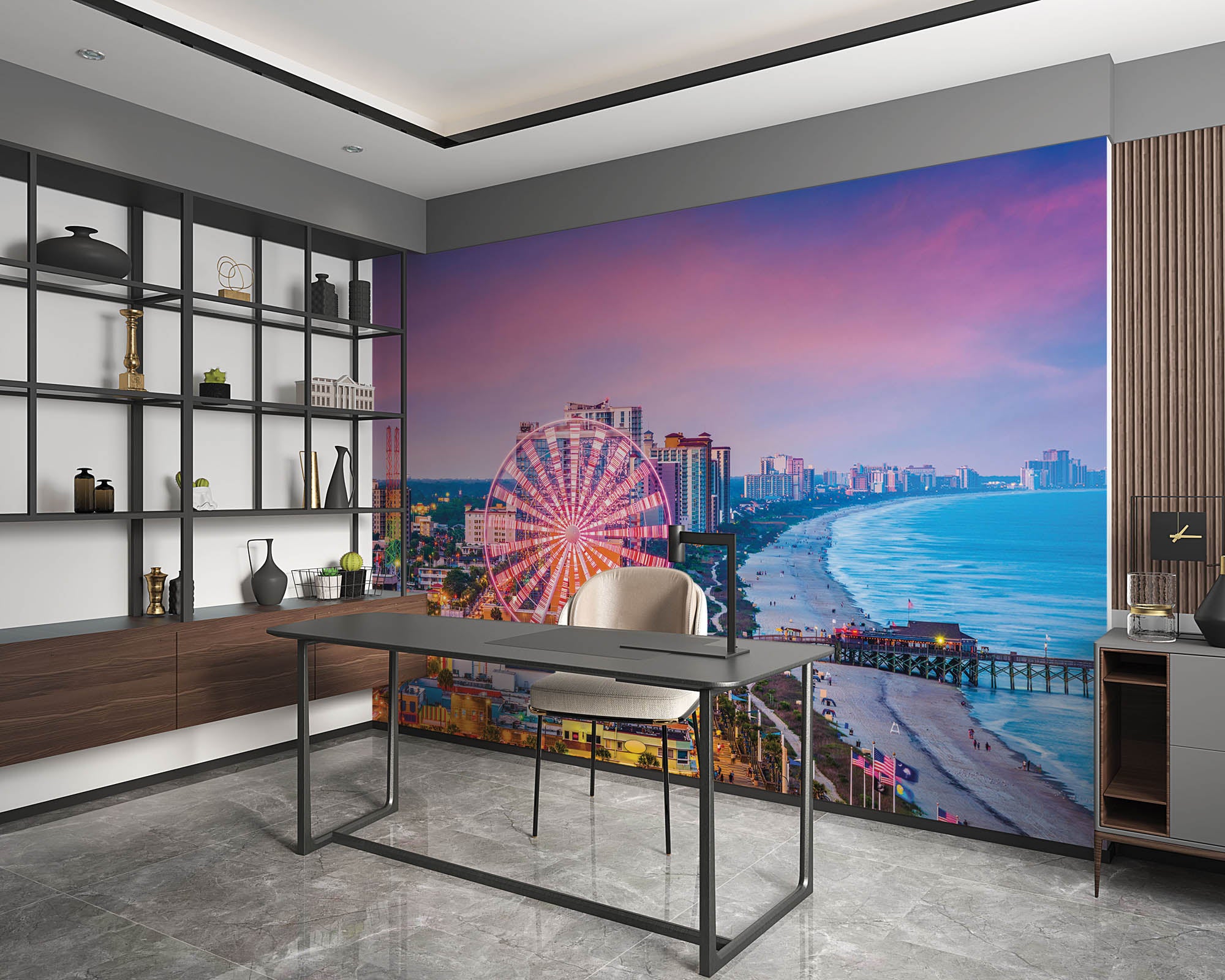 Kleurrijke Kust Amerika - LW00374 Fotobehang