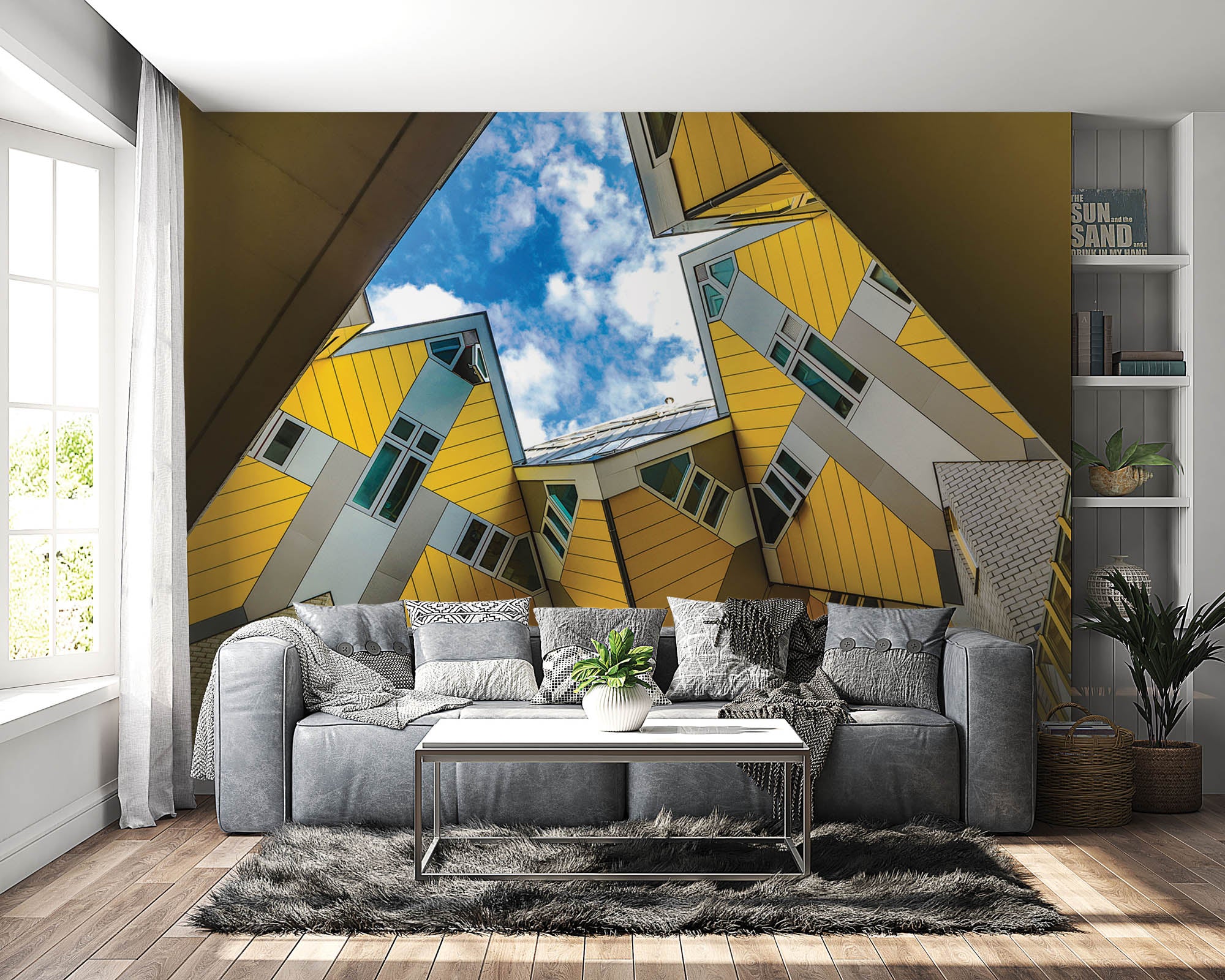 Kubus woningen - LW00038 Fotobehang