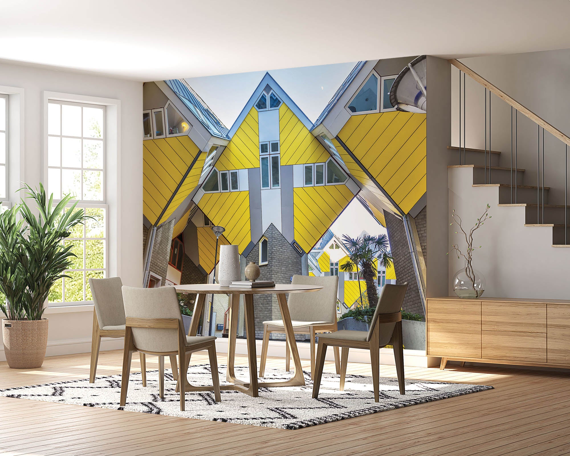 Kubuswoningen - LW00393 Fotobehang