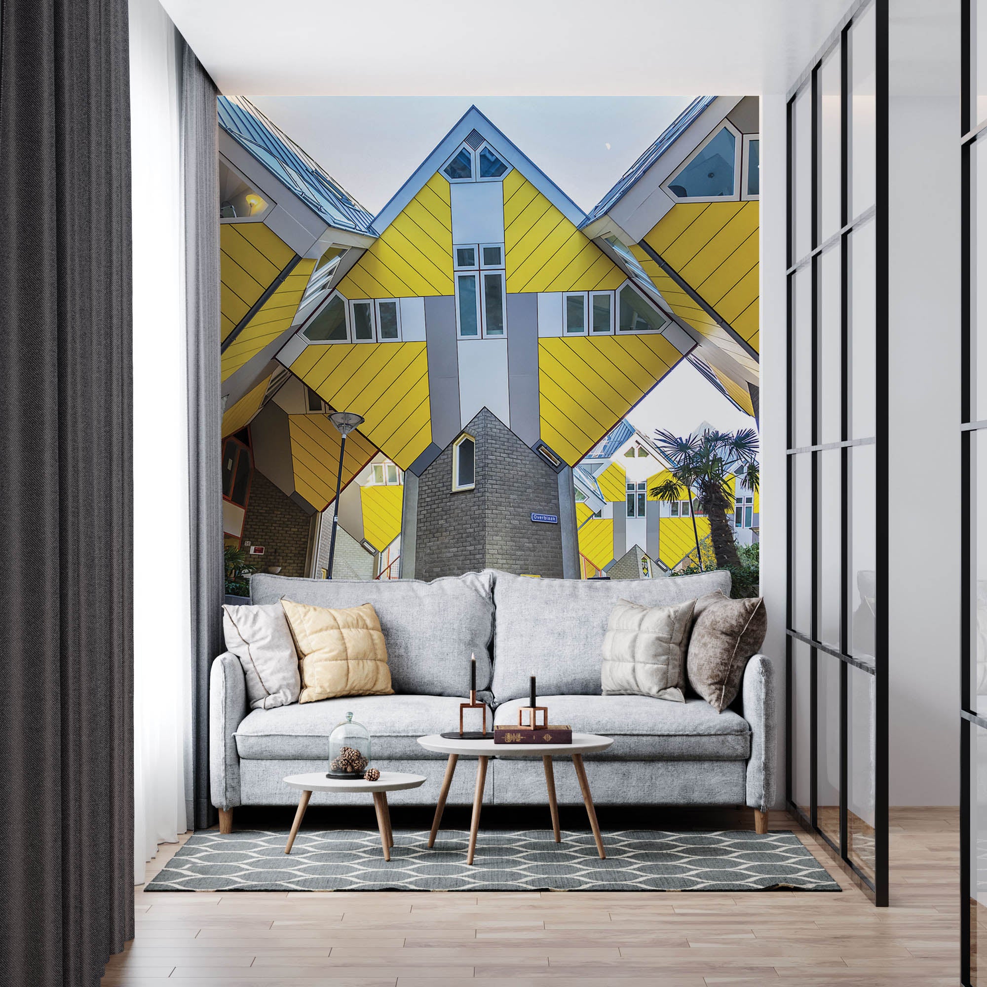 Kubuswoningen - LW00393 Fotobehang