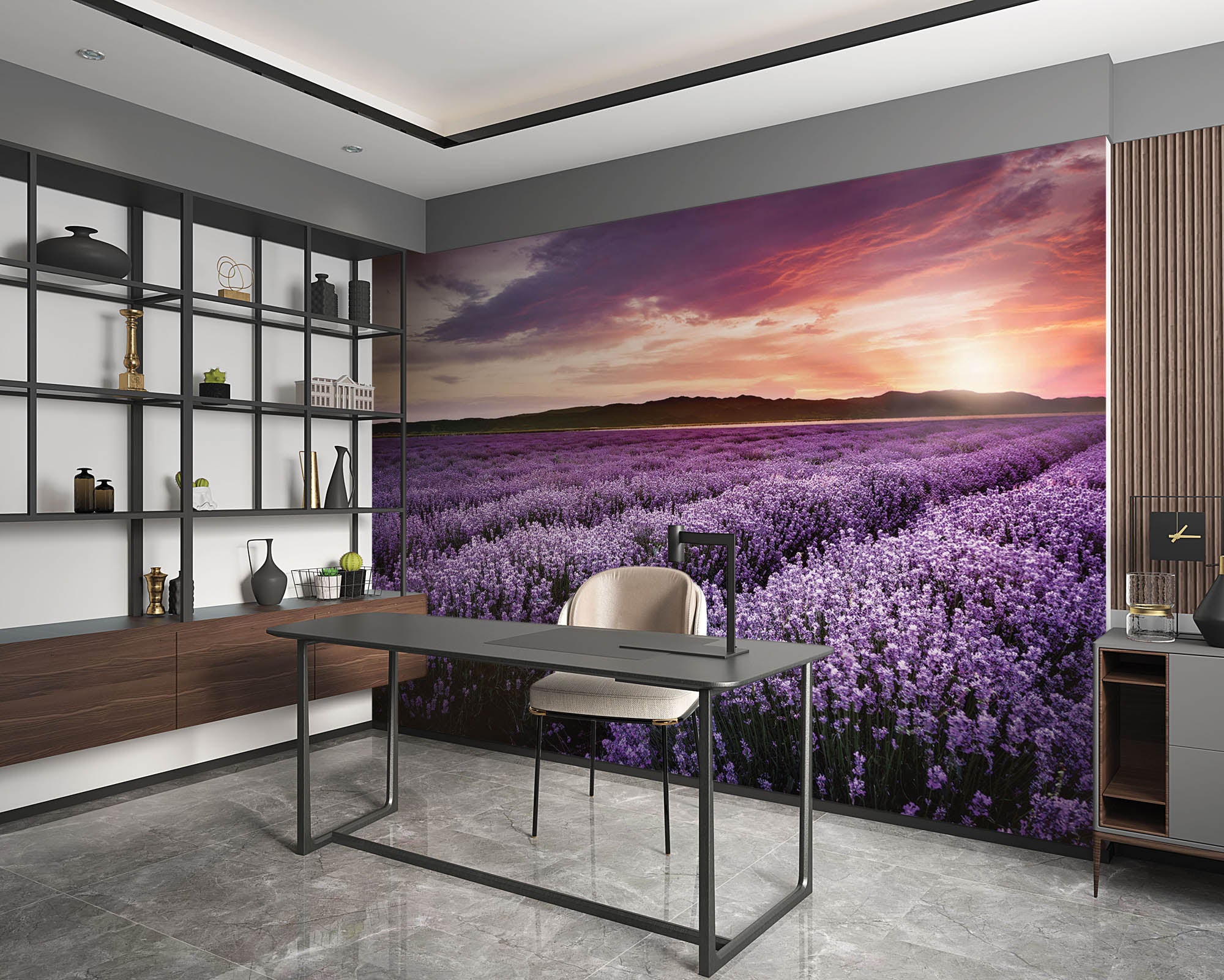 Lavendelveld - LW00262 Fotobehang