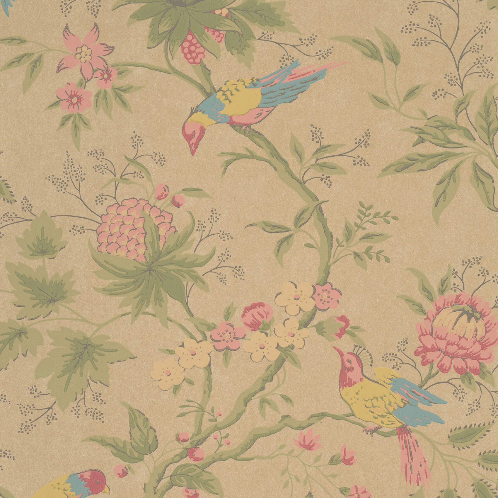 Little Green Brooke House Parchment Behang