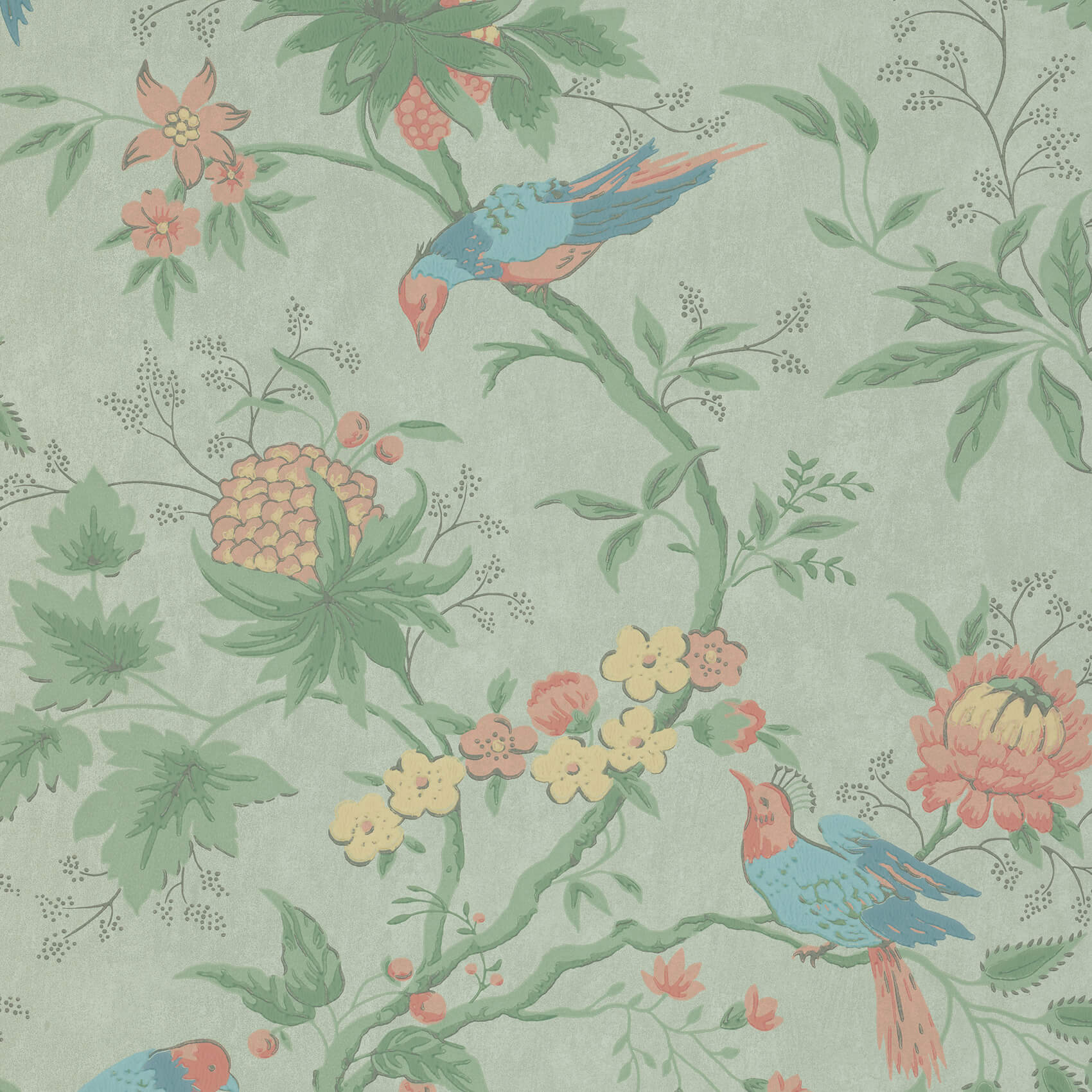 Little Green Brooke House Silk Behang