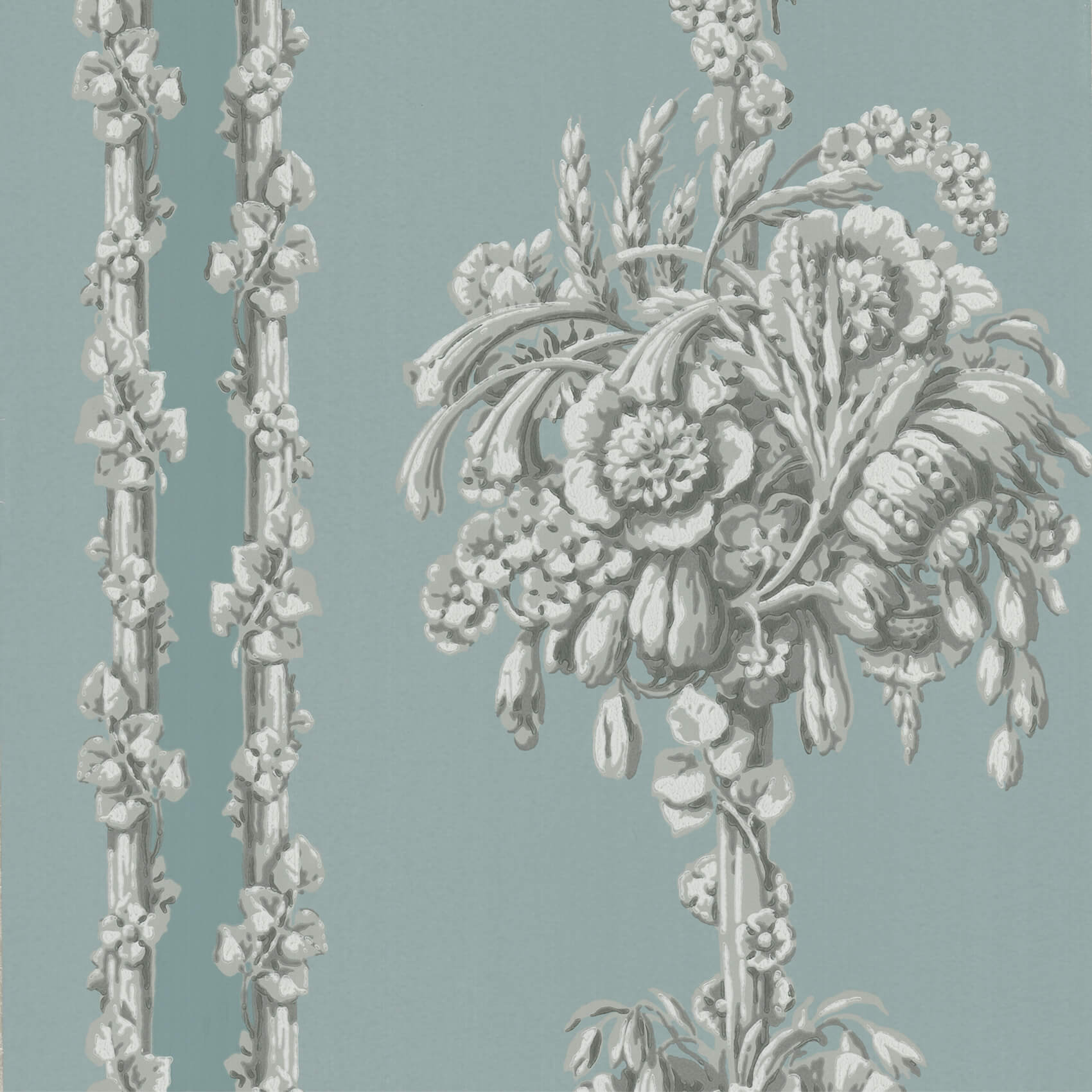 Little Green London Wallpapers IV Chelsea Bridge Archive Blue Behang