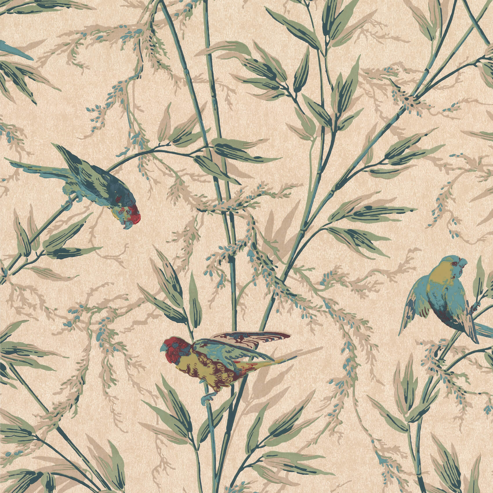 Little Green London Wallpapers IV Great Ormond St Parchment Behang