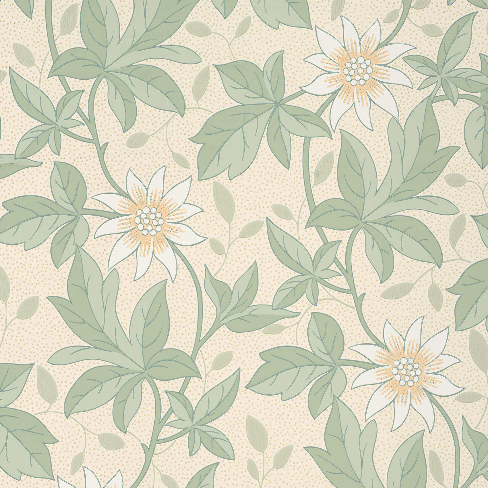 Little Green Monroe Gold Flower Behang