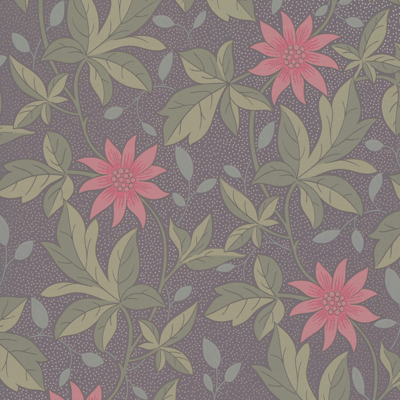Little Green Monroe Pink Flower Behang
