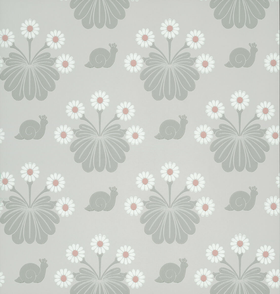 Little Green National Trust II Burges Snail Silver Behang
