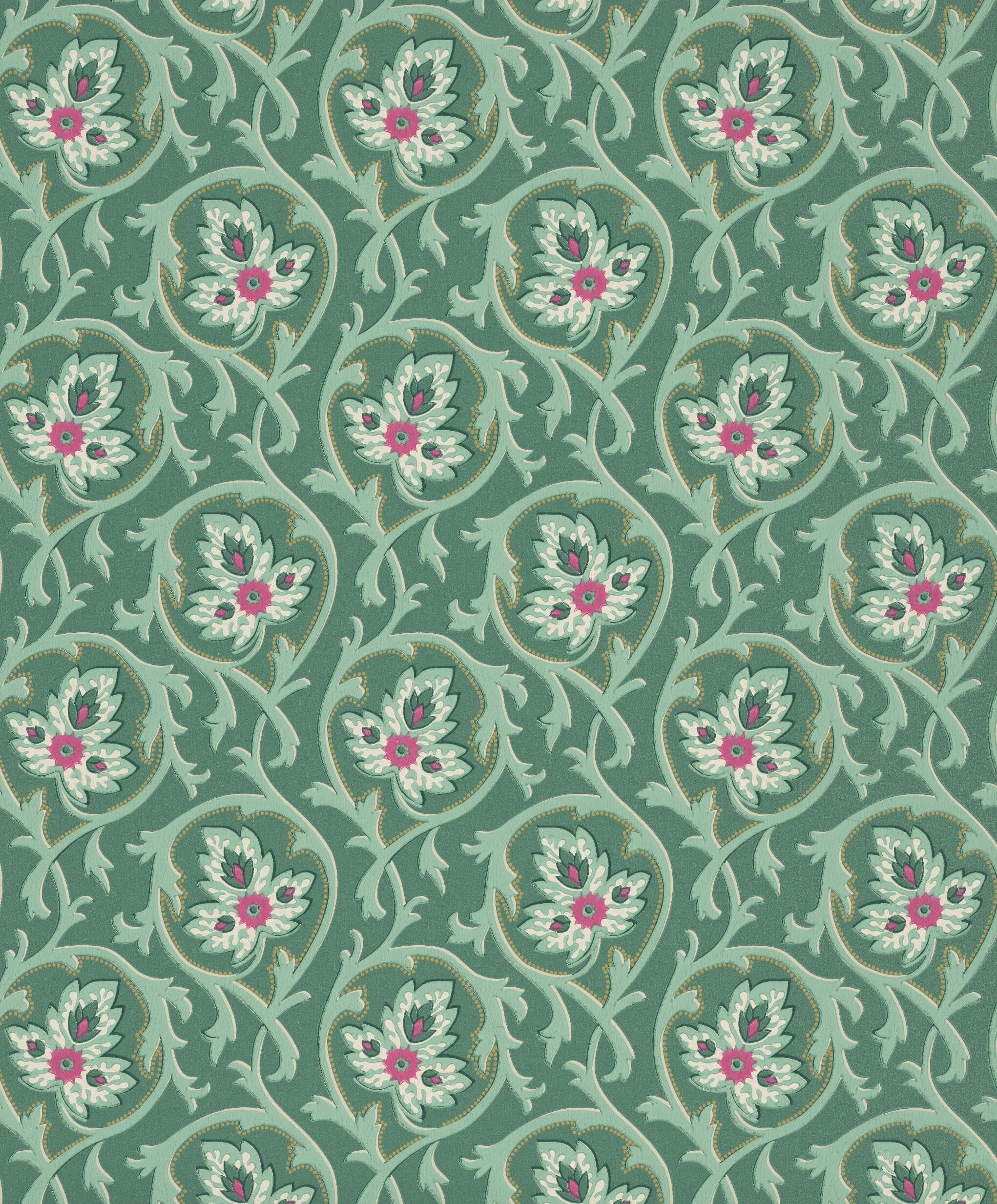 Little Green National Trust III Hoja Pleat Behang