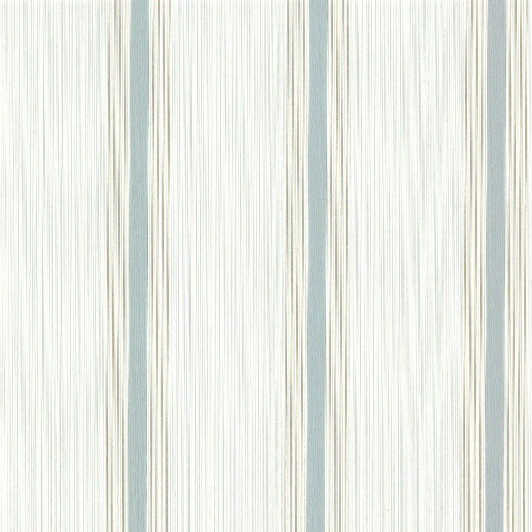 Little Green Painted Papers Cavendish Stripe Brush Blue Behang