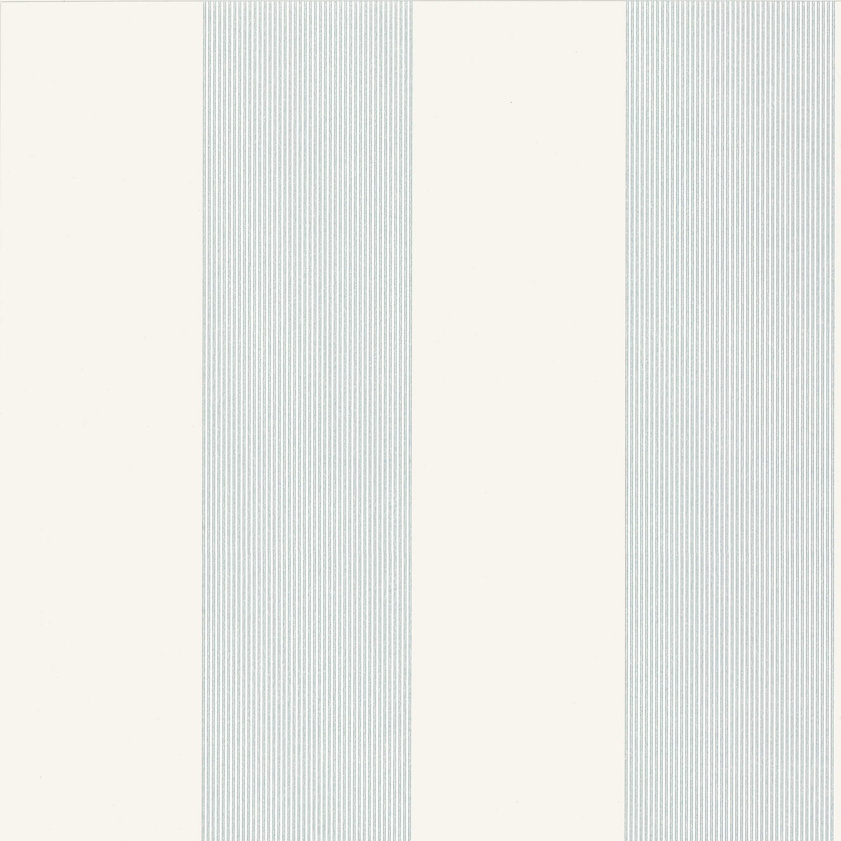 Little Green Painted Papers Elephant Stripe Bright White Behang