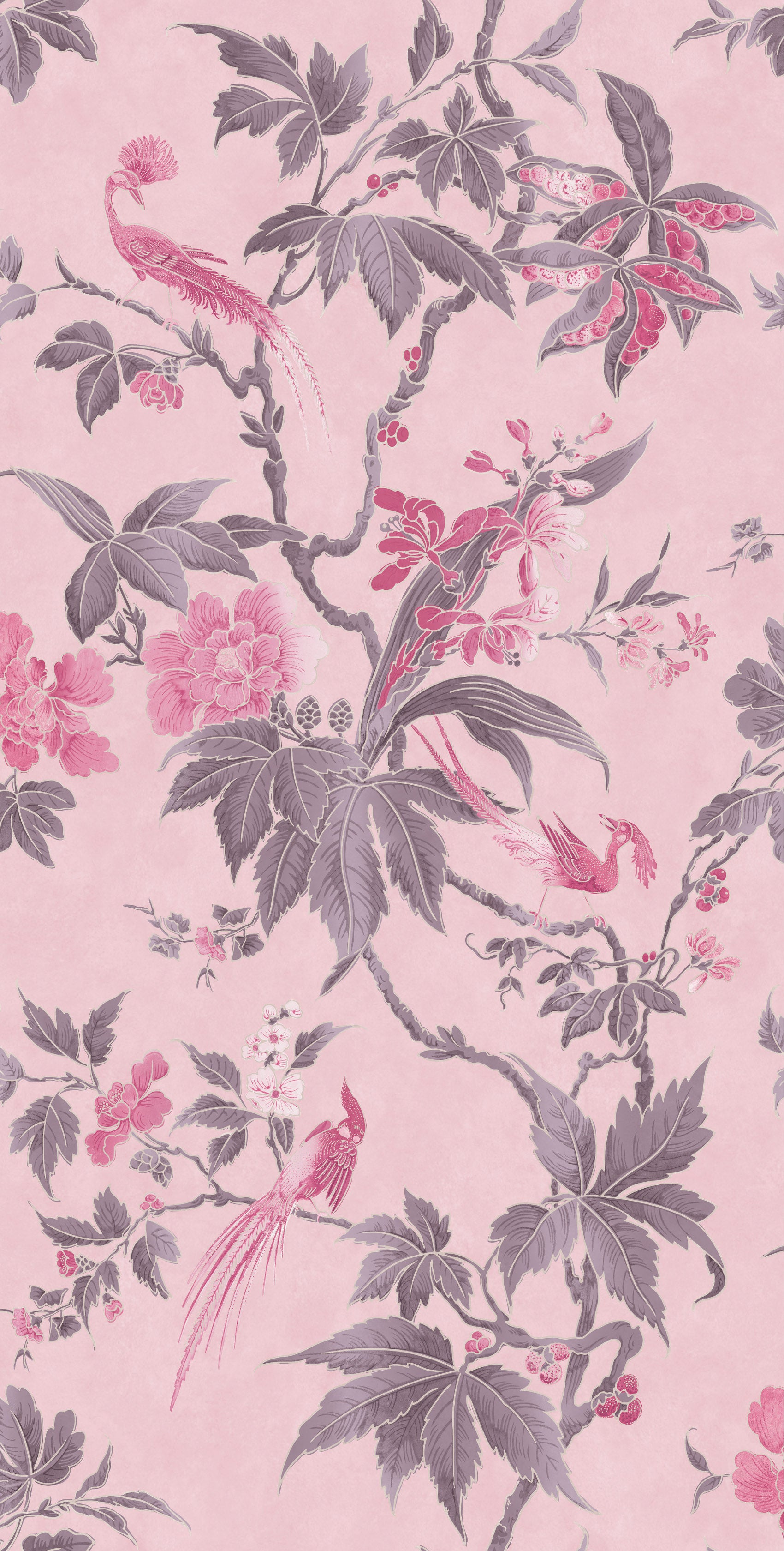 Little Green Paradise Pink Behang