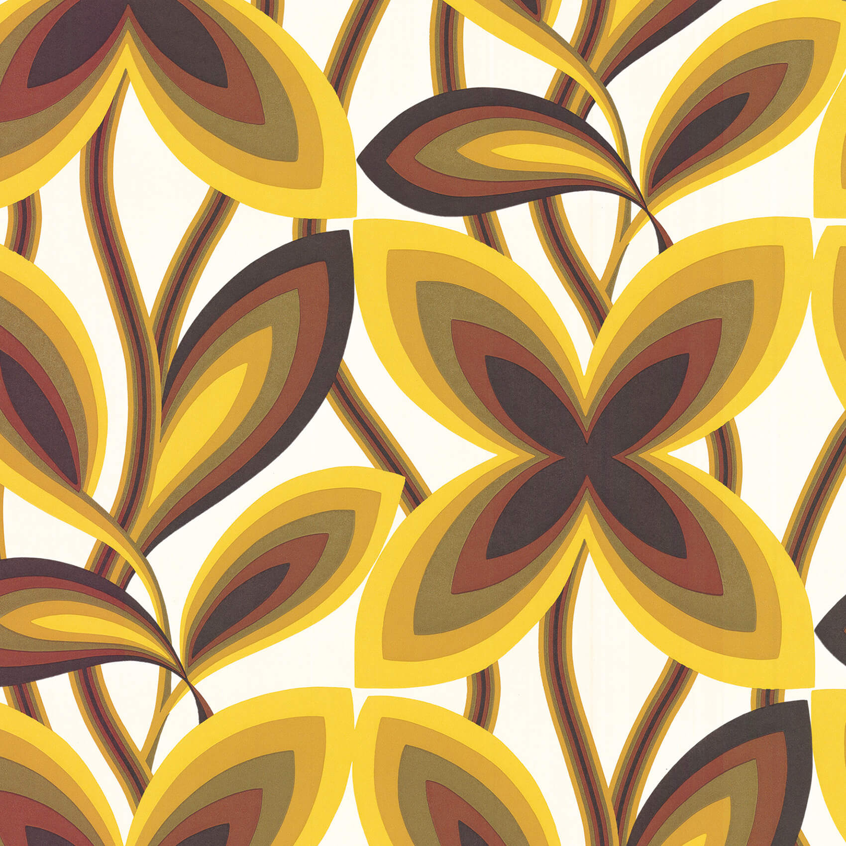 Little Green Retrospective Papers Starflower Original Behang