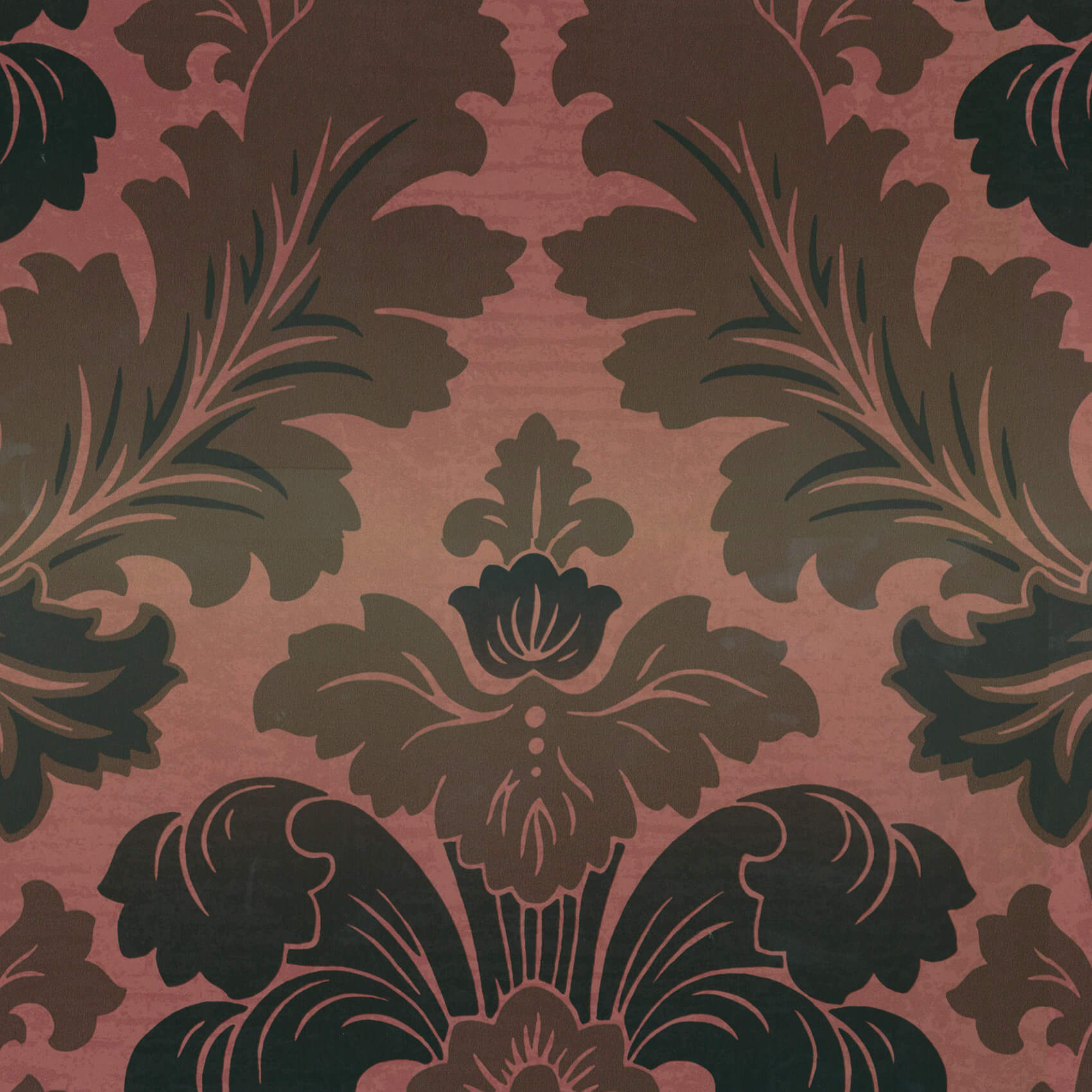 Little Green Revolution Papers Bonaparte Red Gold Behang