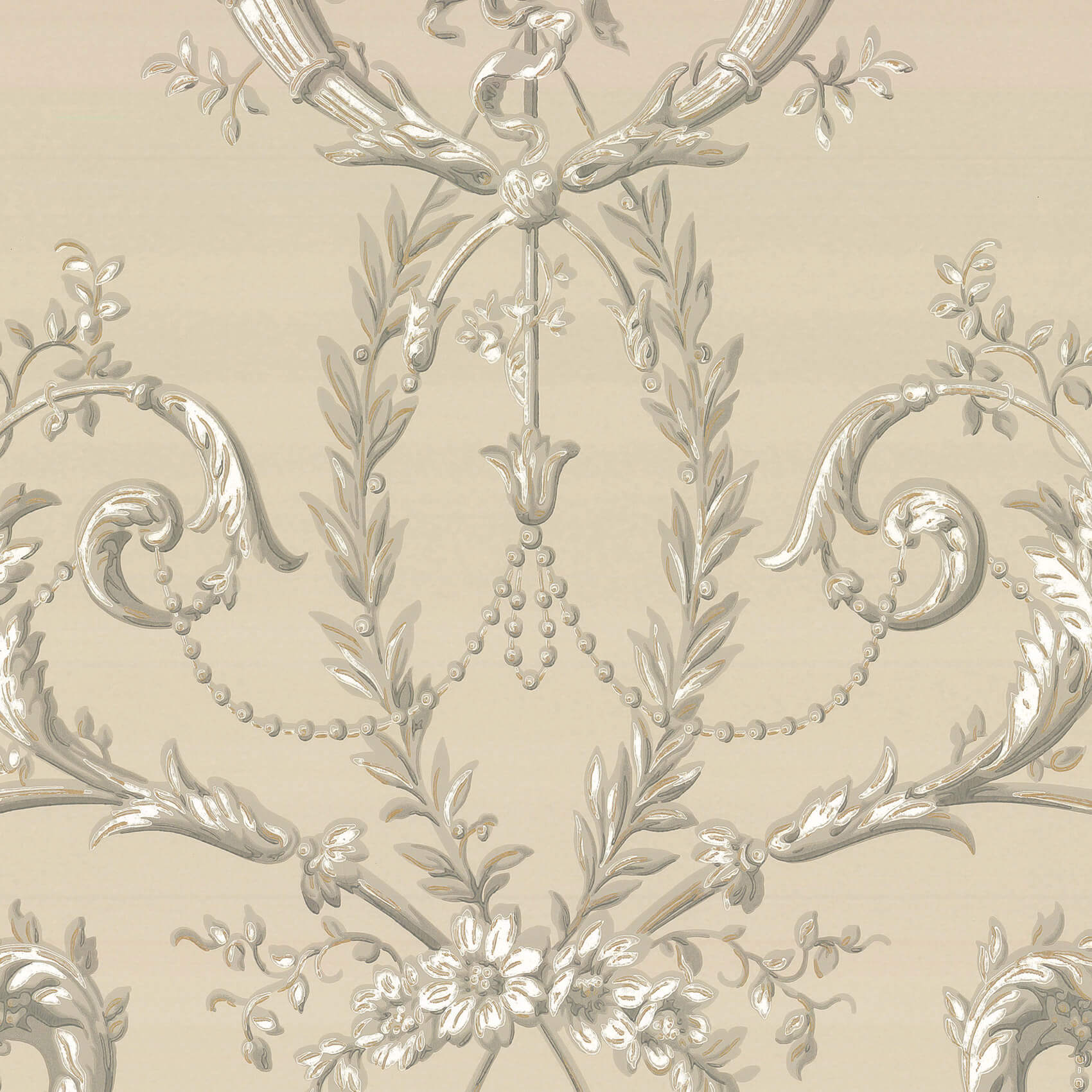 Little Green Revolution Papers Versailles Guilded Behang