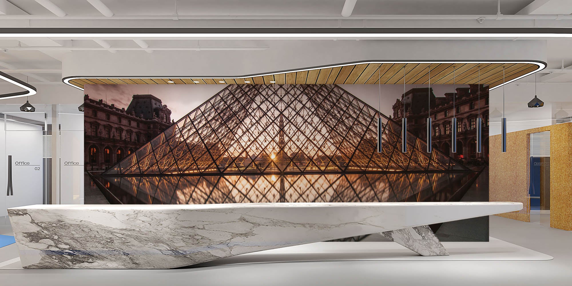 Louvre in Parijs - LW00012 Fotobehang