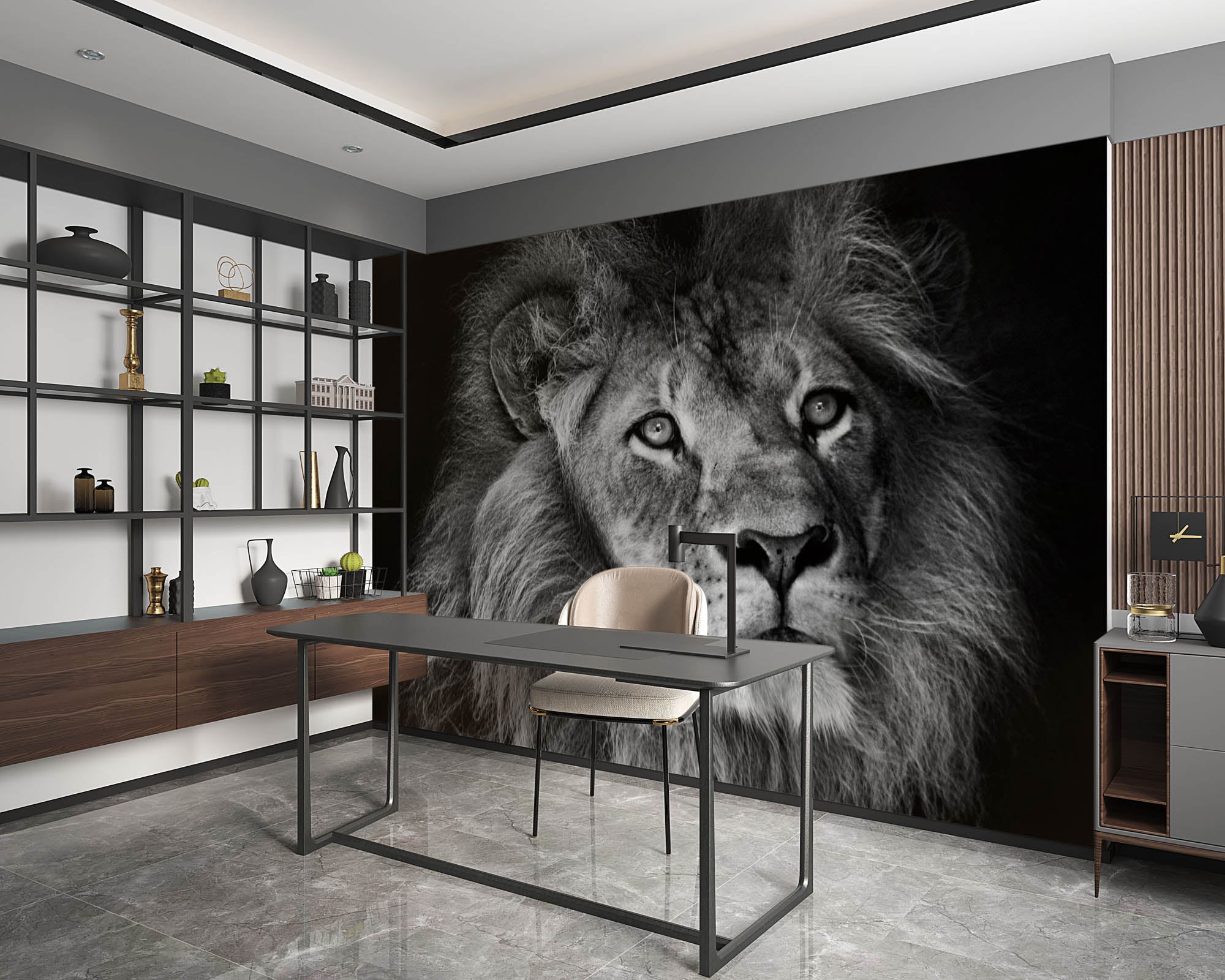 Mannetjesleeuw met manen - LW00212 Fotobehang