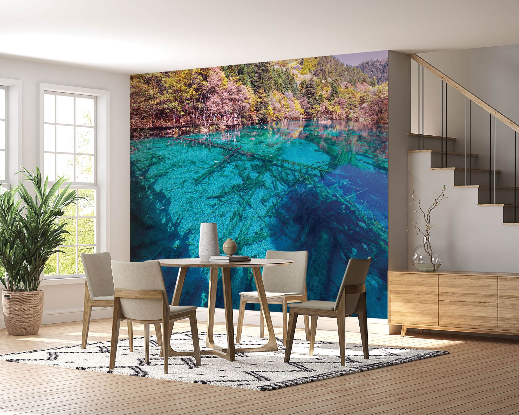 Meer in vallei - LW00266 Fotobehang