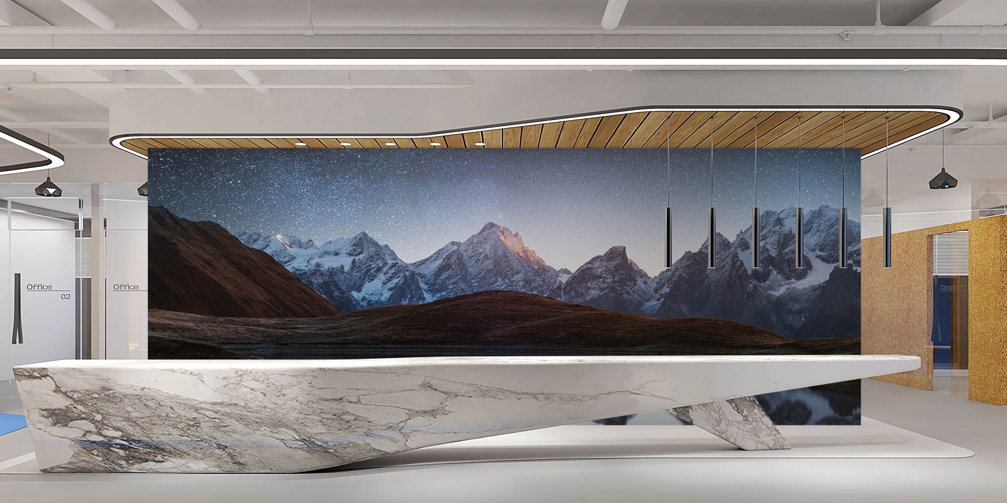 Melkweg en sterren - LW00123 Fotobehang